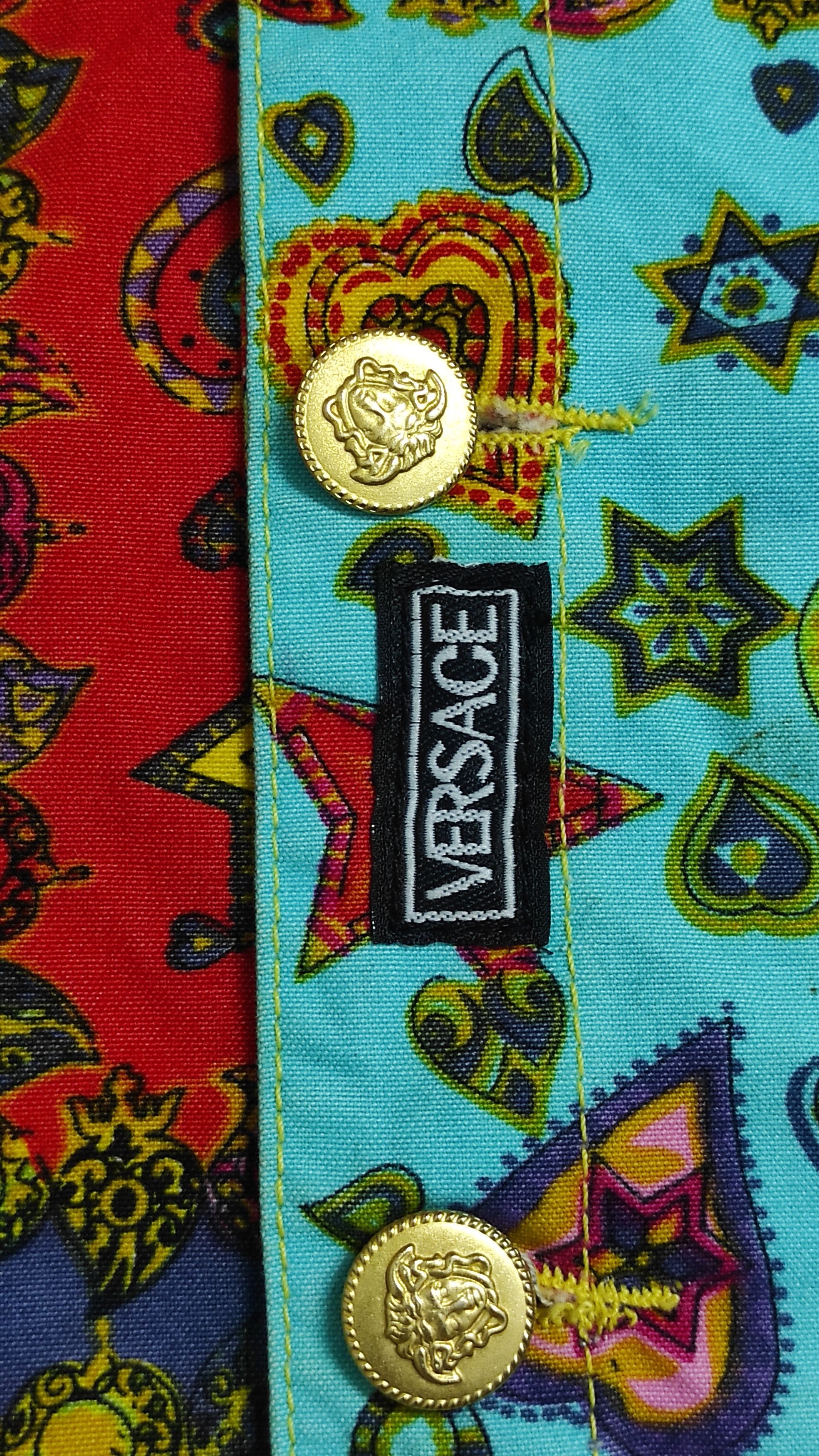 Versace Archive 90's YOUNG VERSACE MULTIPRINT BAROQUE CROPPED JACKET Size M / US 6-8 / IT 42-44 - 10 Thumbnail