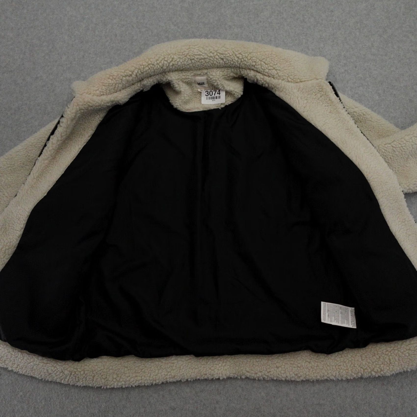 Vans VANS Jacket Womens Large Snow Out Fleece Zip Up Jacket White Size L / US 10 / IT 46 - 4 Thumbnail