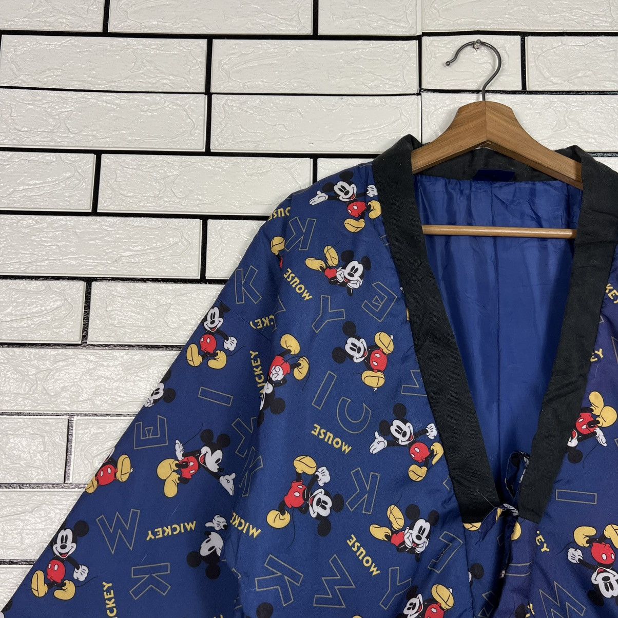 Mickey Mouse DISNEY MICKEY MOUSE All Over Logo Kimono Jacket #4156-C190 Size US M / EU 48-50 / 2 - 3 Thumbnail
