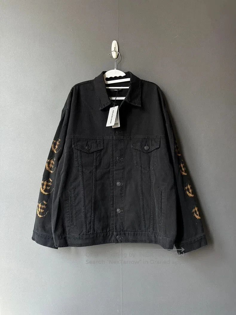 Balenciaga Balenciaga Distressed Denim Jacket. Size US S / EU 44-46 / 1 - 1 Thumbnail