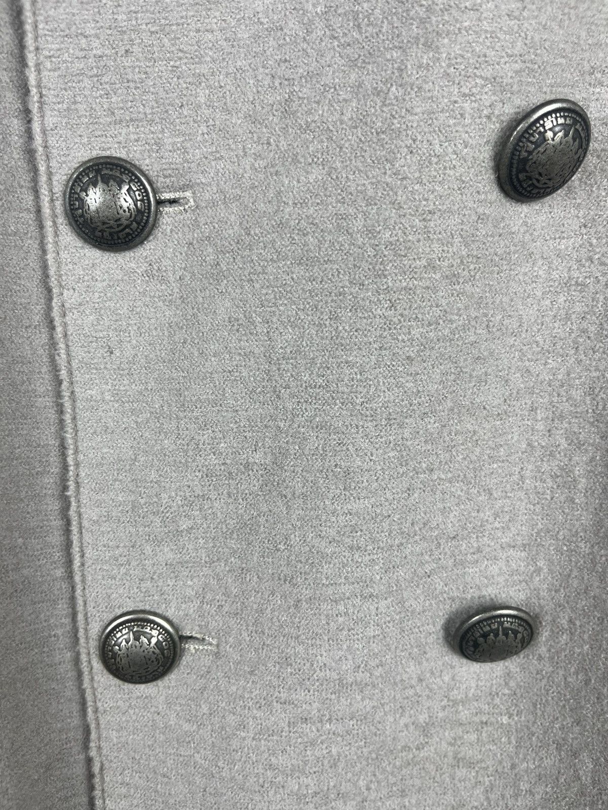 Eleventy Eleventy Double Breasted Coat Wool Grey Metal Button Size 52 Size US L / EU 52-54 / 3 - 12 Thumbnail