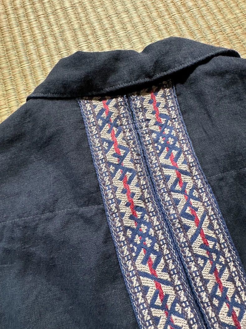 Kapital Kapital Cuban collar ethnic embroidery short-sleeved shirt Size US L / EU 52-54 / 3 - 7 Thumbnail
