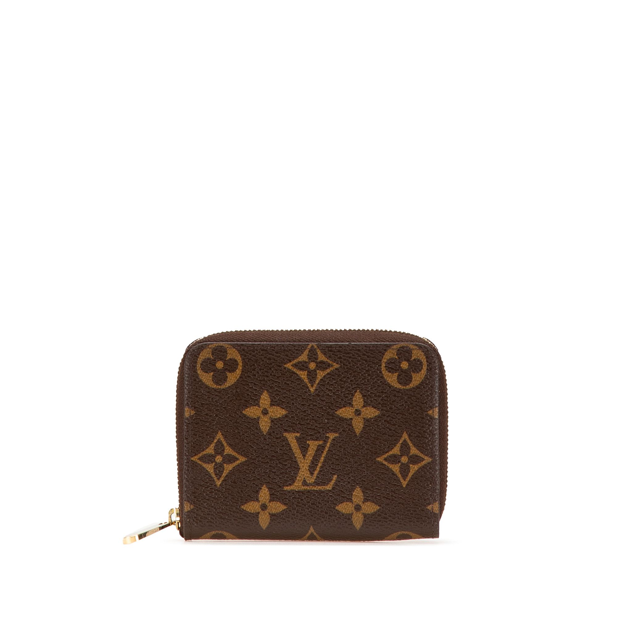 Louis Vuitton Monogram Zippy Coin Purse in Brown, Women's