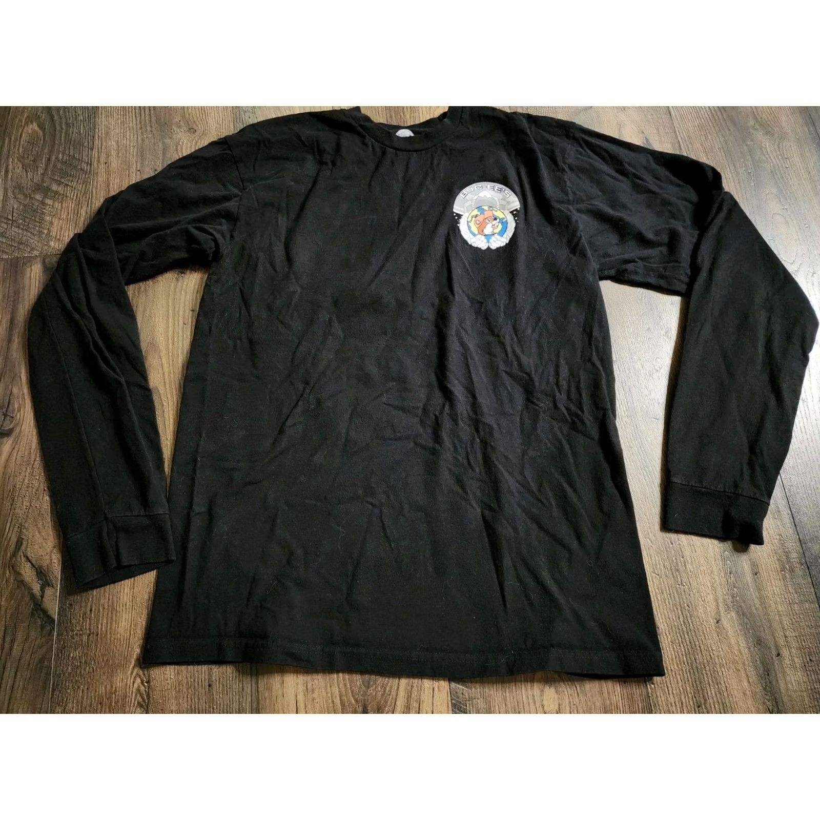 Doublet Bucees T-Shirt Moon Space Astronaut Adult M Black 100% Cotton Long Sleeve Crew Neck Logo Vintage No Size US M / EU 48-50 / 2 - 4 Thumbnail