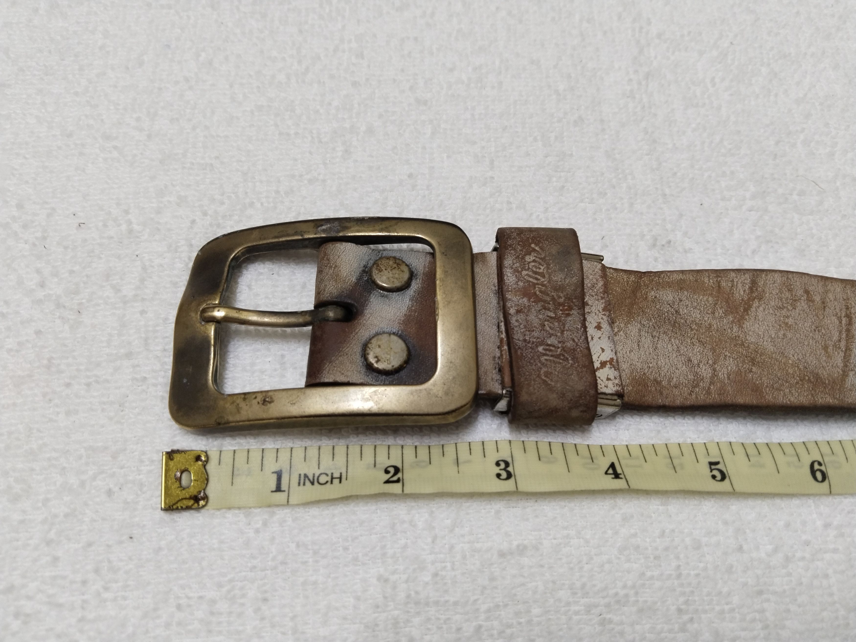 Vintage × Wrangler Vintage Wrangler Solid Brass Buckle Size 28-32 Size 32 - 7 Thumbnail