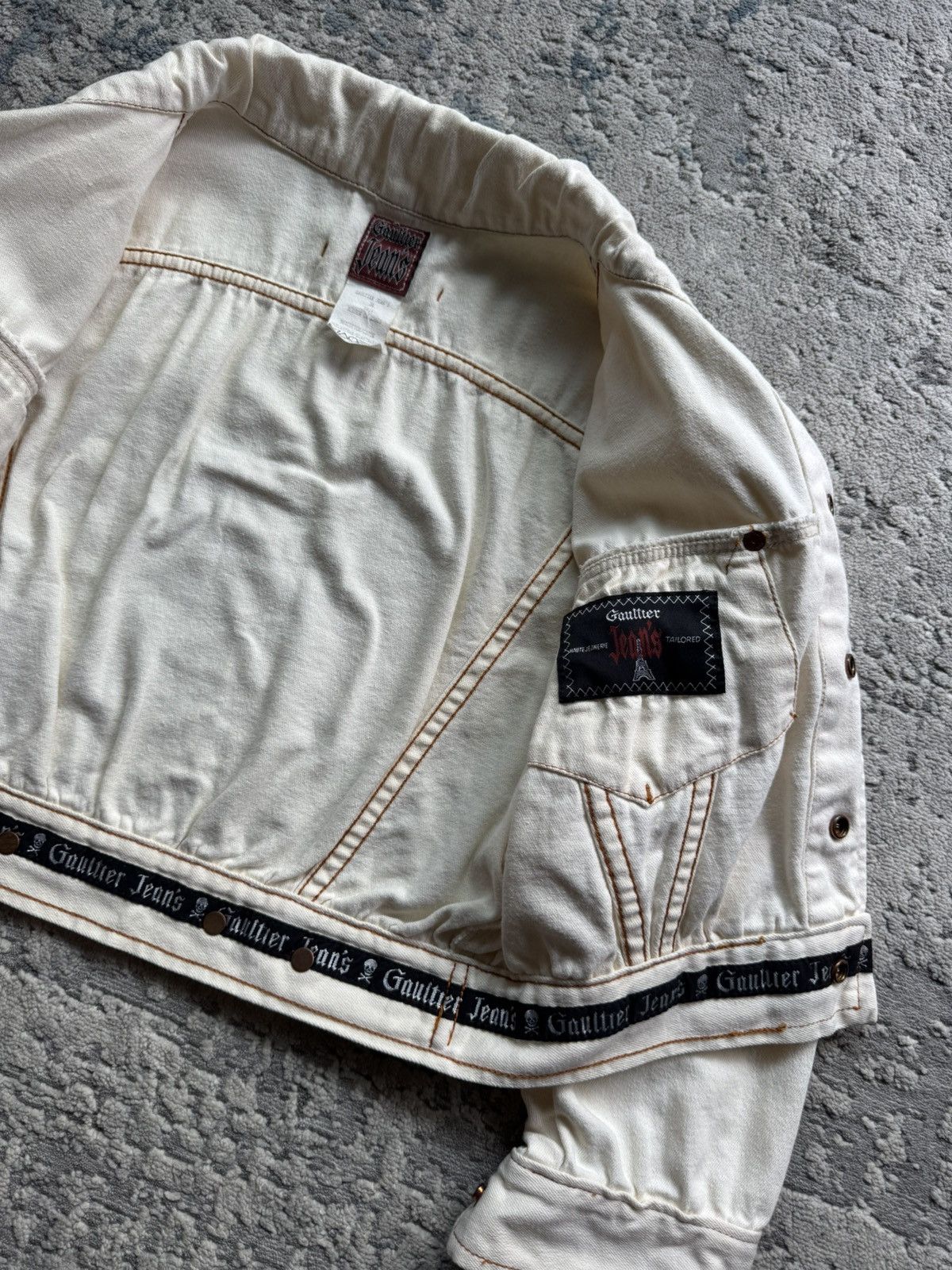 Jean Paul Gaultier Jean paul Gaultier Jeans Vintage 90s Shorty Jacket size 38 Size M / US 6-8 / IT 42-44 - 9 Thumbnail