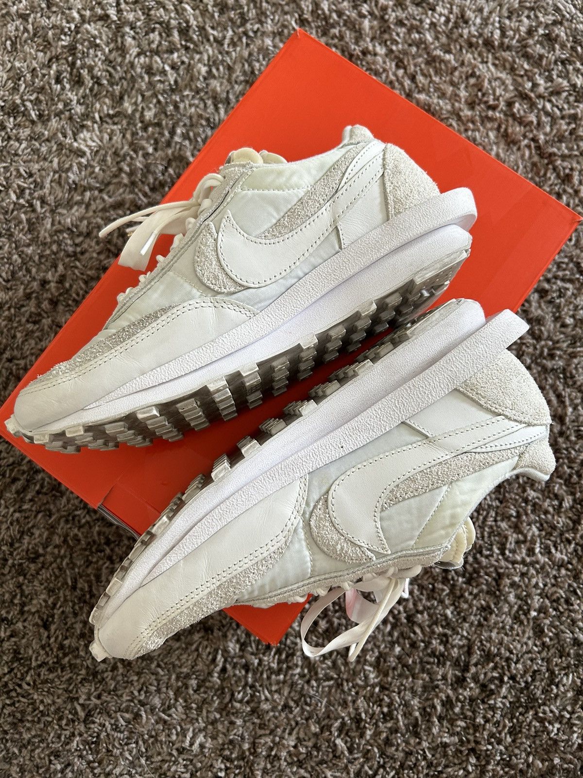 Nike × Sacai Nike Sacai Waffle White Nylon Size US 8 / EU 41 - 8 Thumbnail