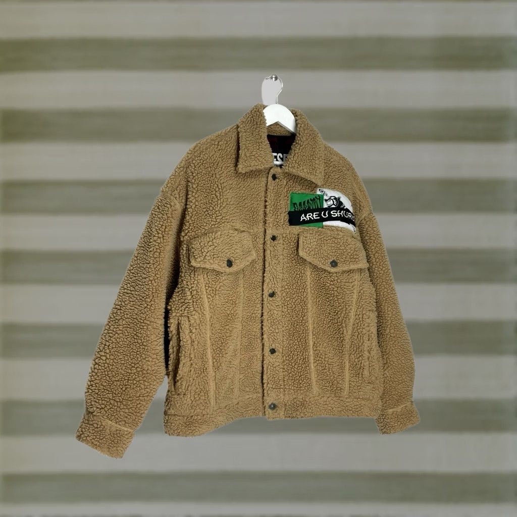 Diesel Diesel Jacket Sherpa Oversized Women L Beige Size L / US 10 / IT 46 - 1 Thumbnail