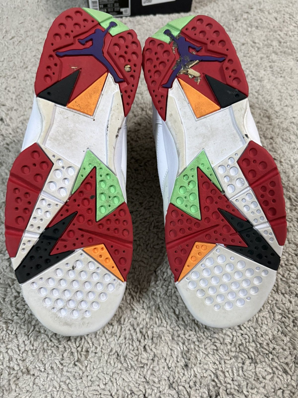 Jordan Brand Air Jordan Retro 7 Hare 2015 Size US 11.5 / EU 44-45 - 14 Thumbnail