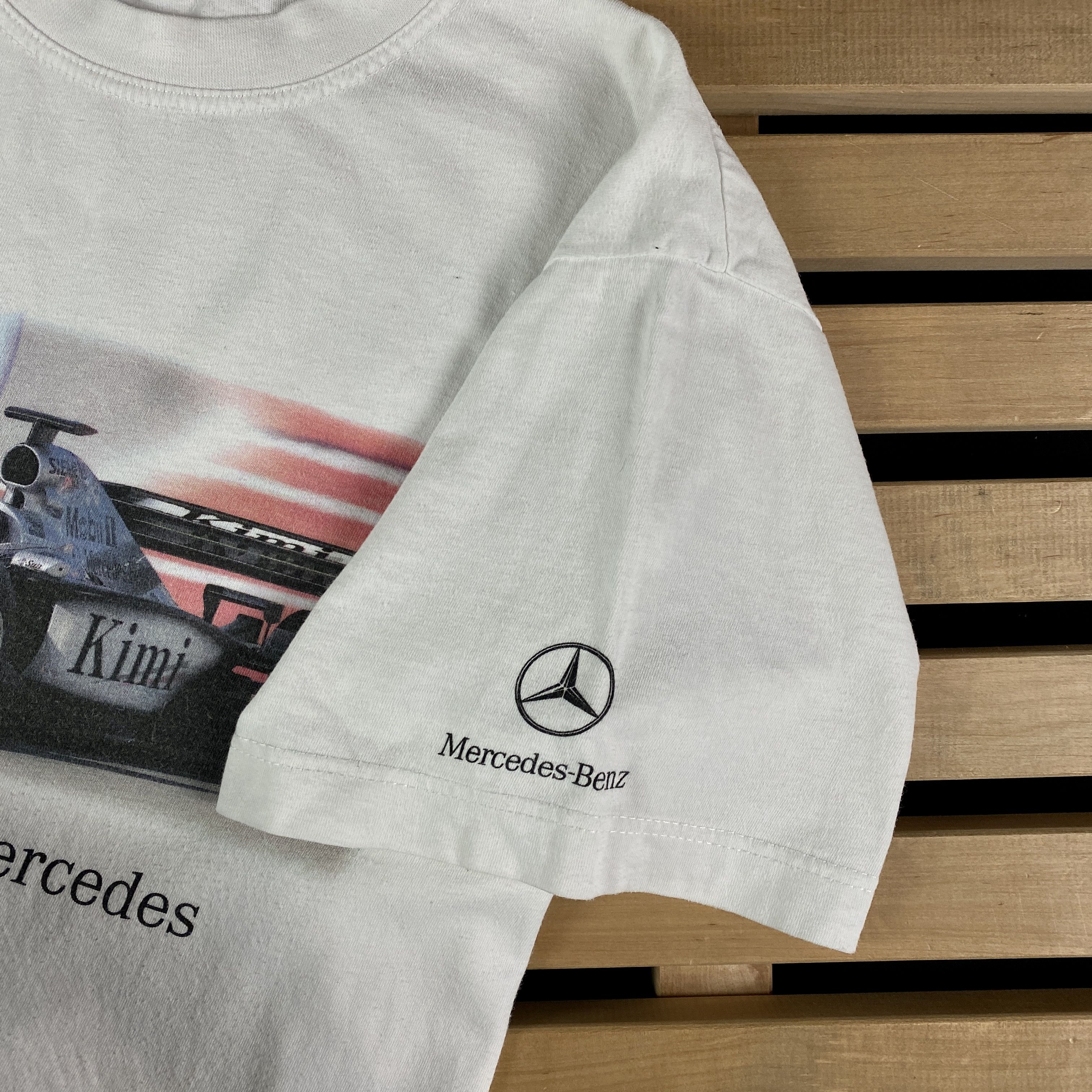 Malcolm McLaren Racing T-Shirt Mercedes McLaren Vintage Big Print Size XS-S Size US XS / EU 42 / 0 - 4 Thumbnail
