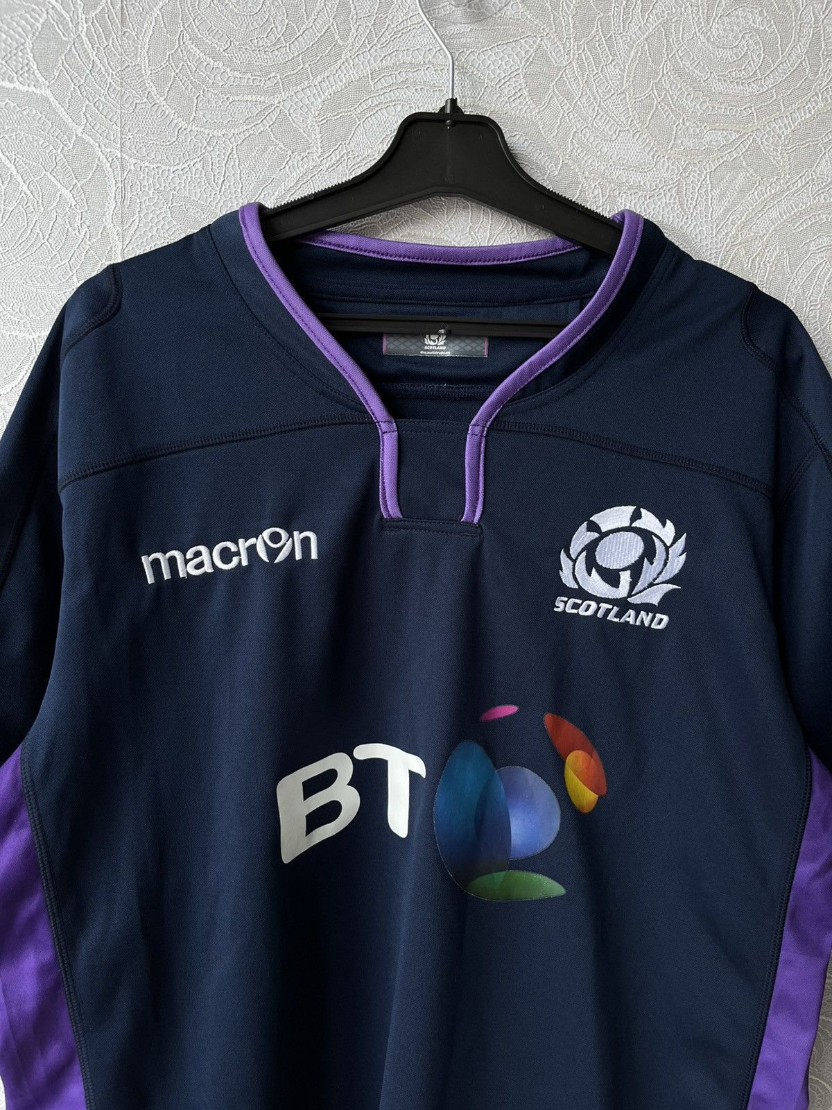 Macron Scotland 2018 2019 Macron Home Rugby T Shirt National Team Size US L / EU 52-54 / 3 - 2 Thumbnail
