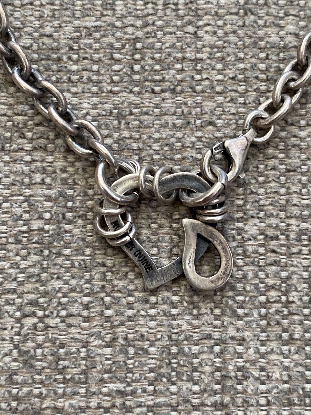 Number (N)ine Crying Heart Paper Chain Bracelet 925 Silver Size ONE SIZE - 2 Thumbnail