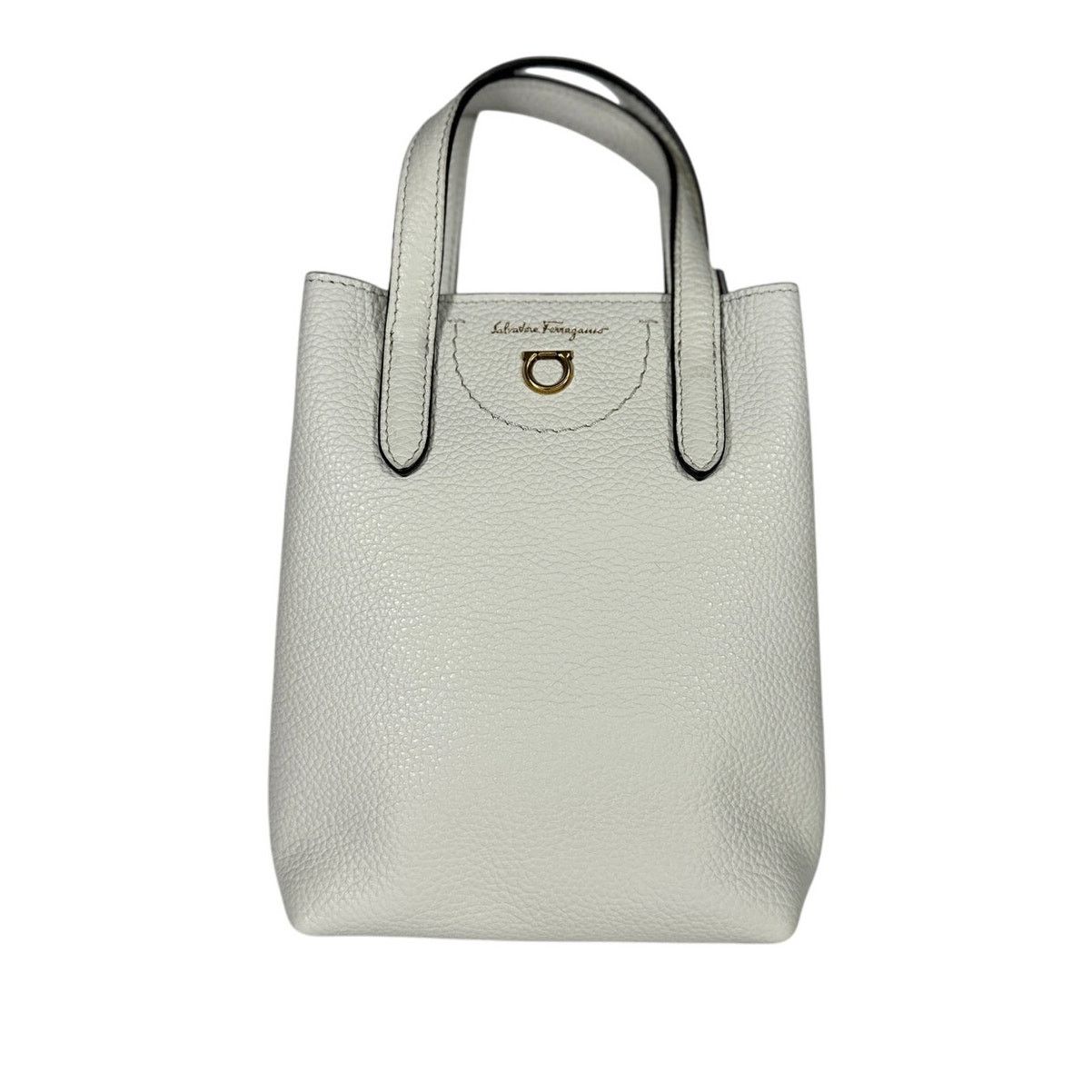 Salvatore Ferragamo SALVATORE FERRAGAMO Gancini Leather Mini Crossbody Bag White Size ONE SIZE - 2 Thumbnail