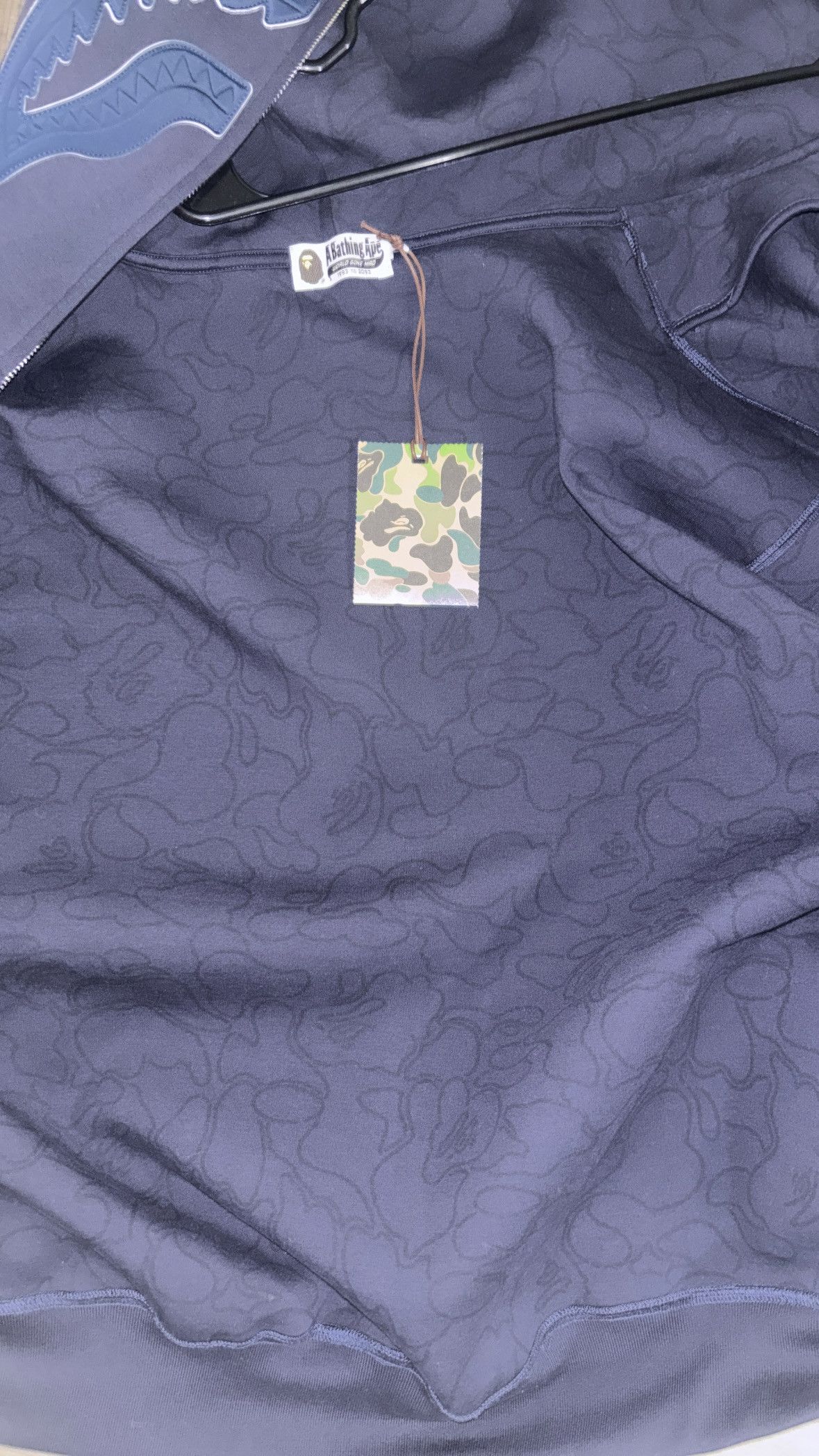 Bape CAMO RELAXED FIT SHARK FULL ZIP HOODIE MENS Size US XL / EU 56 / 4 - 4 Thumbnail