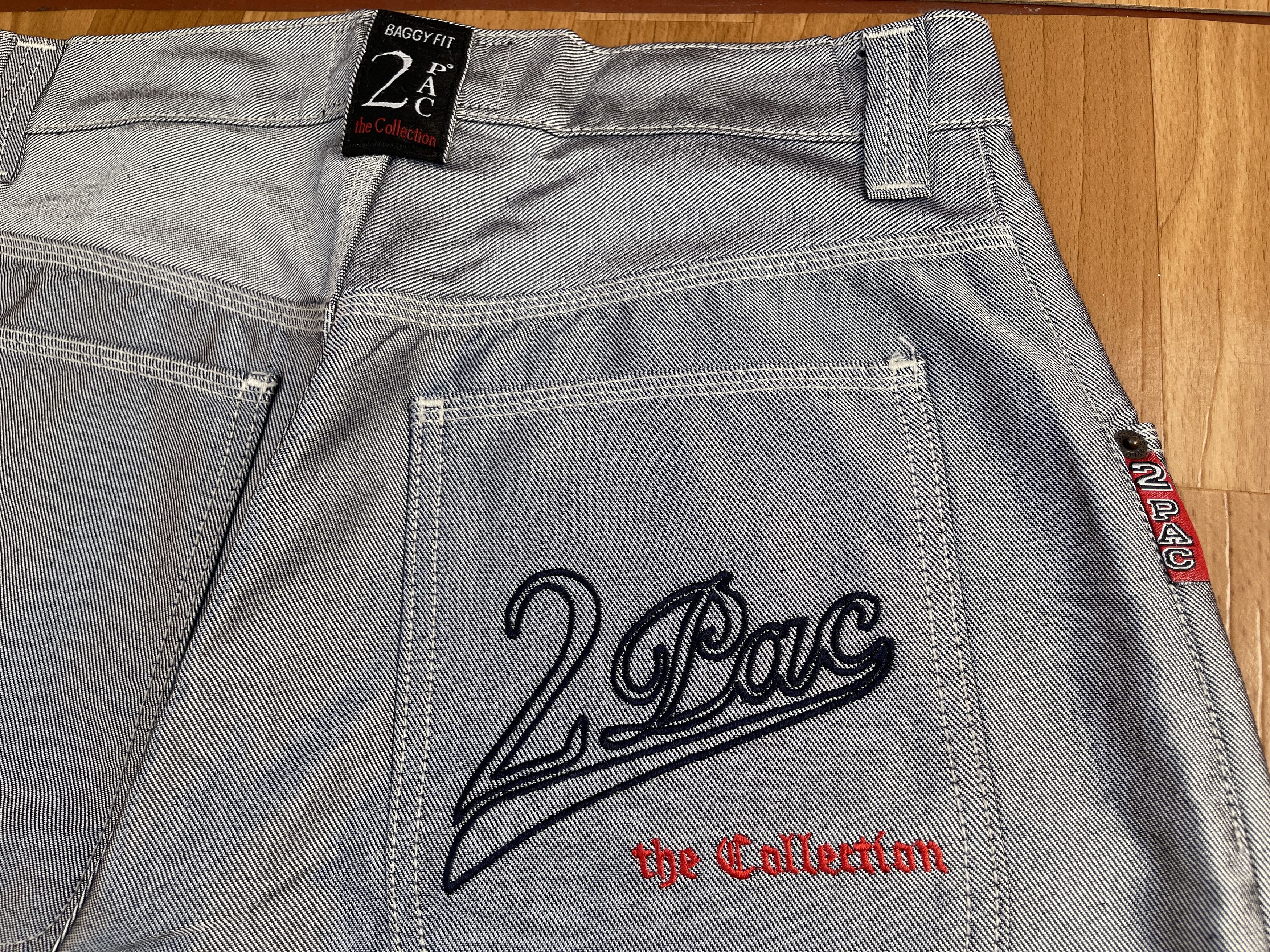 Other 2PAC jeans, shiny, silver metallic vintage baggy Makaveli 32 Size US 32 / EU 48 - 8 Thumbnail