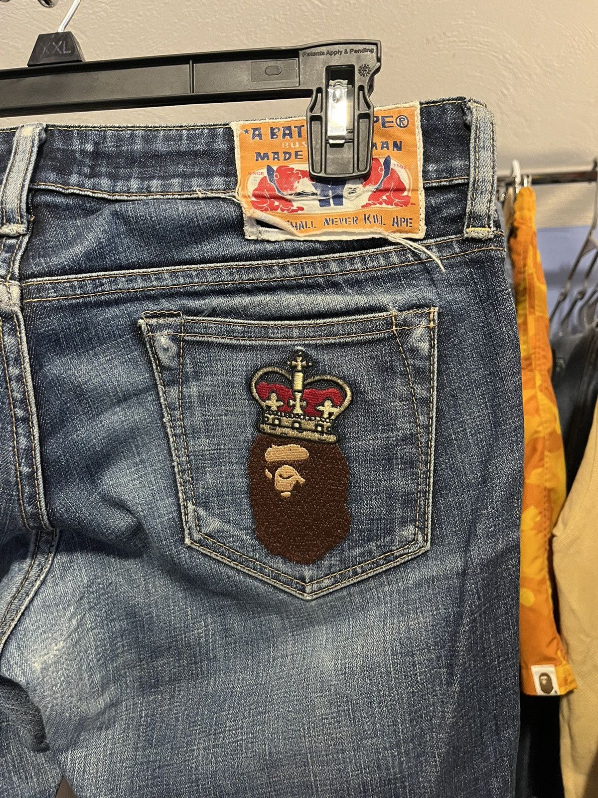 Bape Bape Head Crown Jeans Size 32" / US 10 / IT 46 - 2 Thumbnail