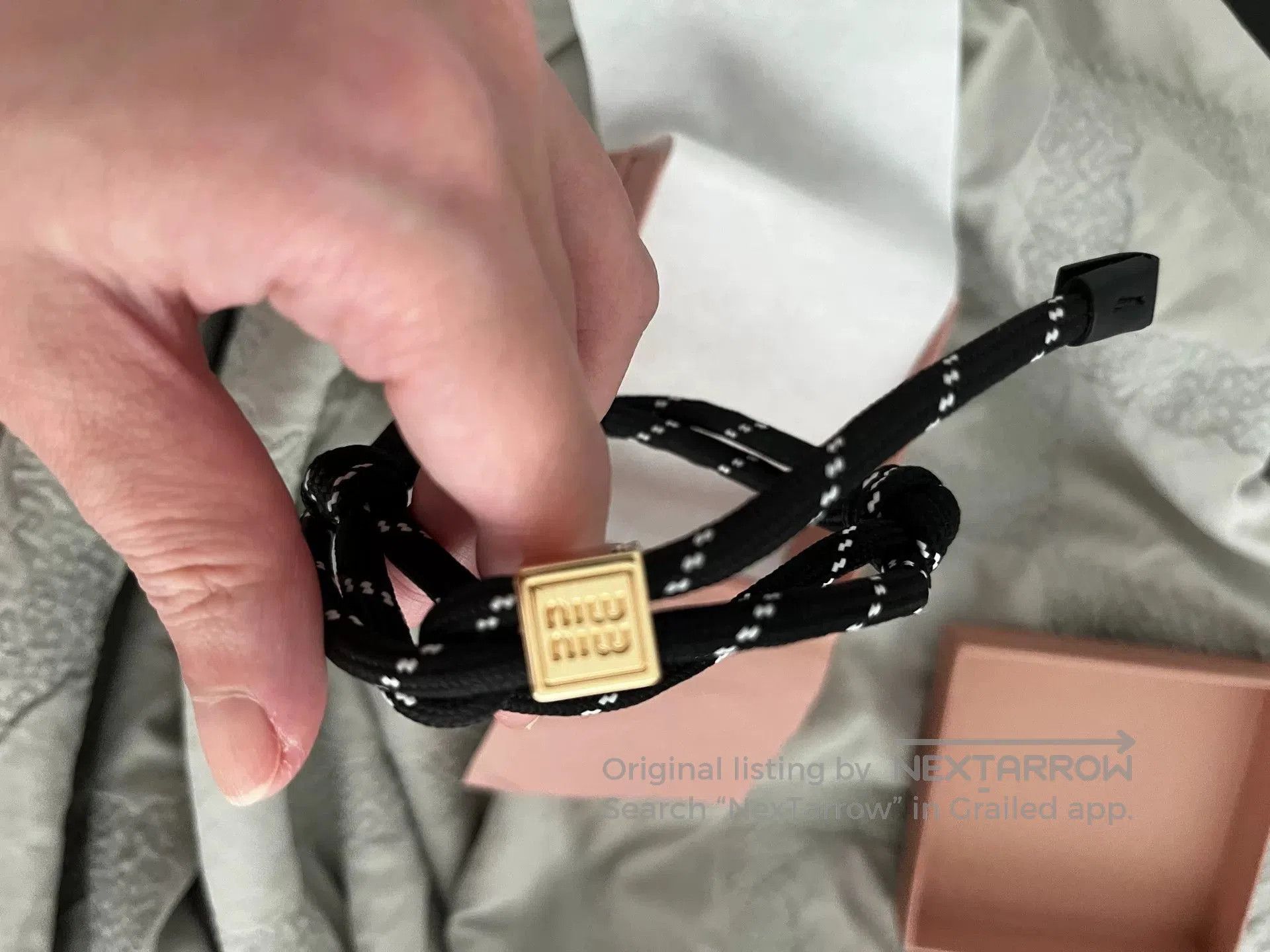 Miu Miu Miumiu Rope Sonylon Bracelet. Size ONE SIZE - 3 Thumbnail