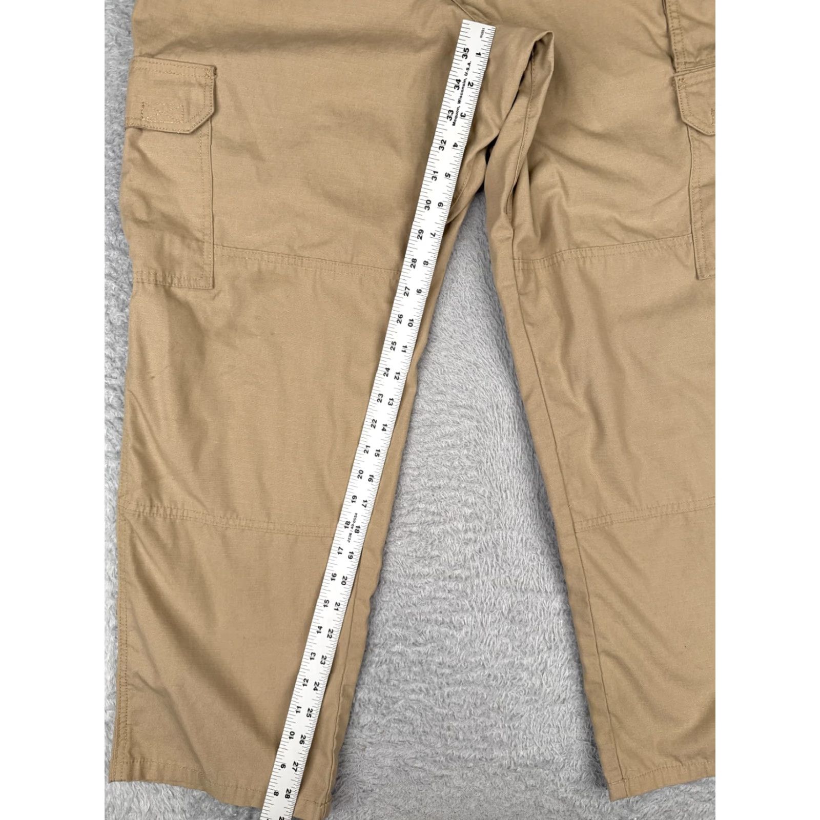 Vintage 5.11 Tactical Pants Men Medium Beige Cargo Rip-Stop Fabric Cotton 31.5 to 35 W Size US 31 - 7 Thumbnail