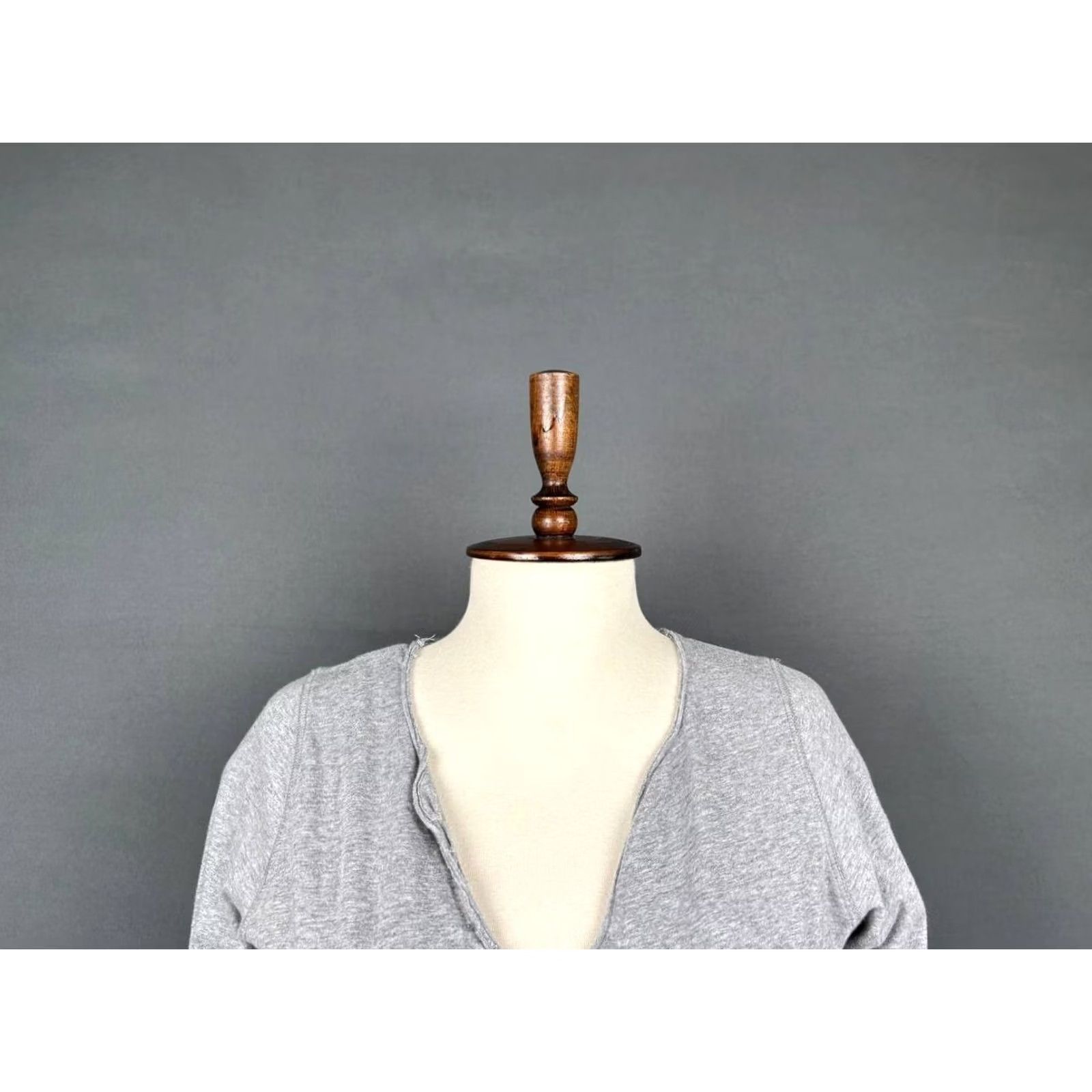 Zadig & Voltaire Zadig & Voltaire Top Womens Size S Gray Cotton Long Sleeve V-Neck Pullover Size S / US 4 / IT 40 - 6 Thumbnail