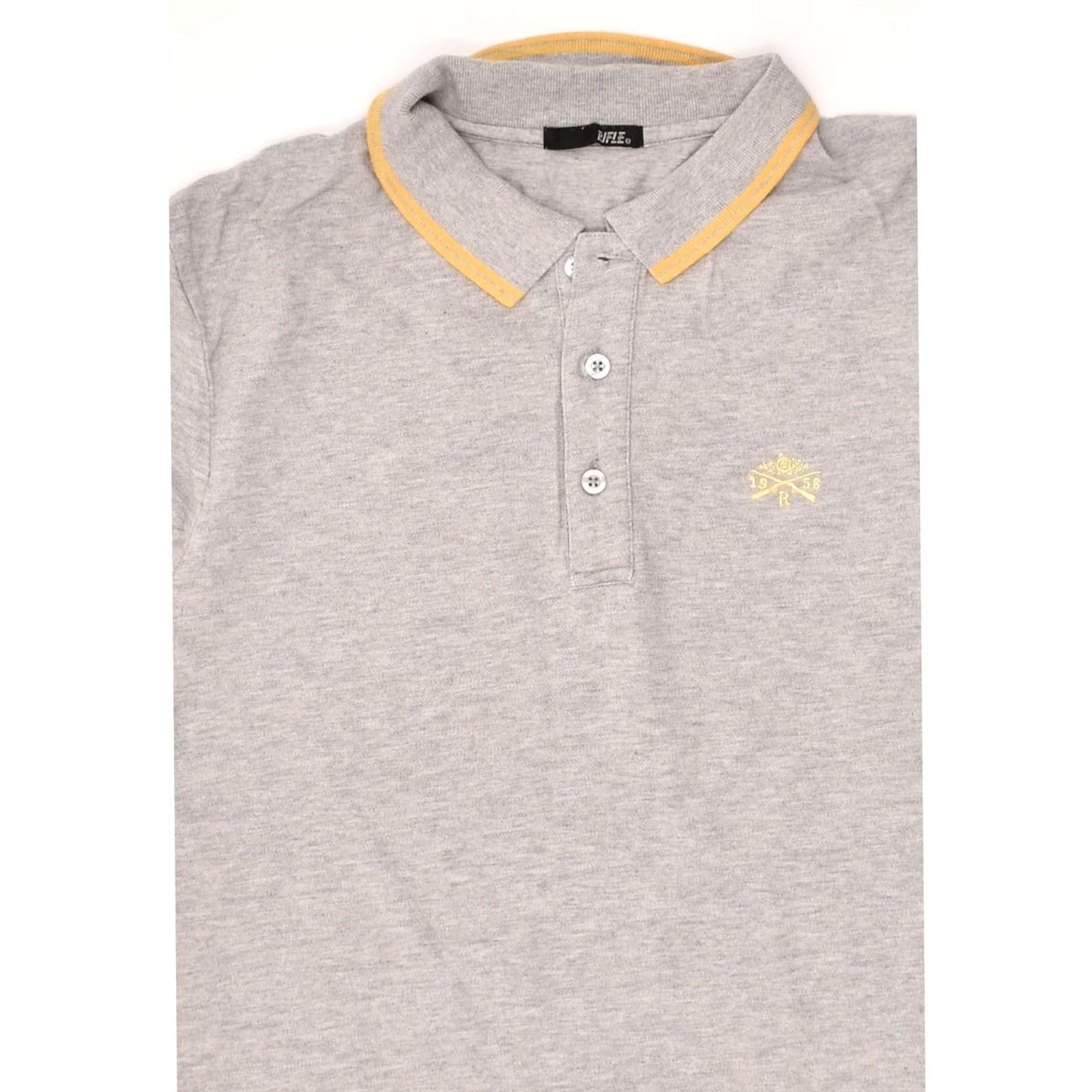 Vintage RIFLE Mens Polo Shirt Medium Grey Size US M / EU 48-50 / 2 - 3 Thumbnail