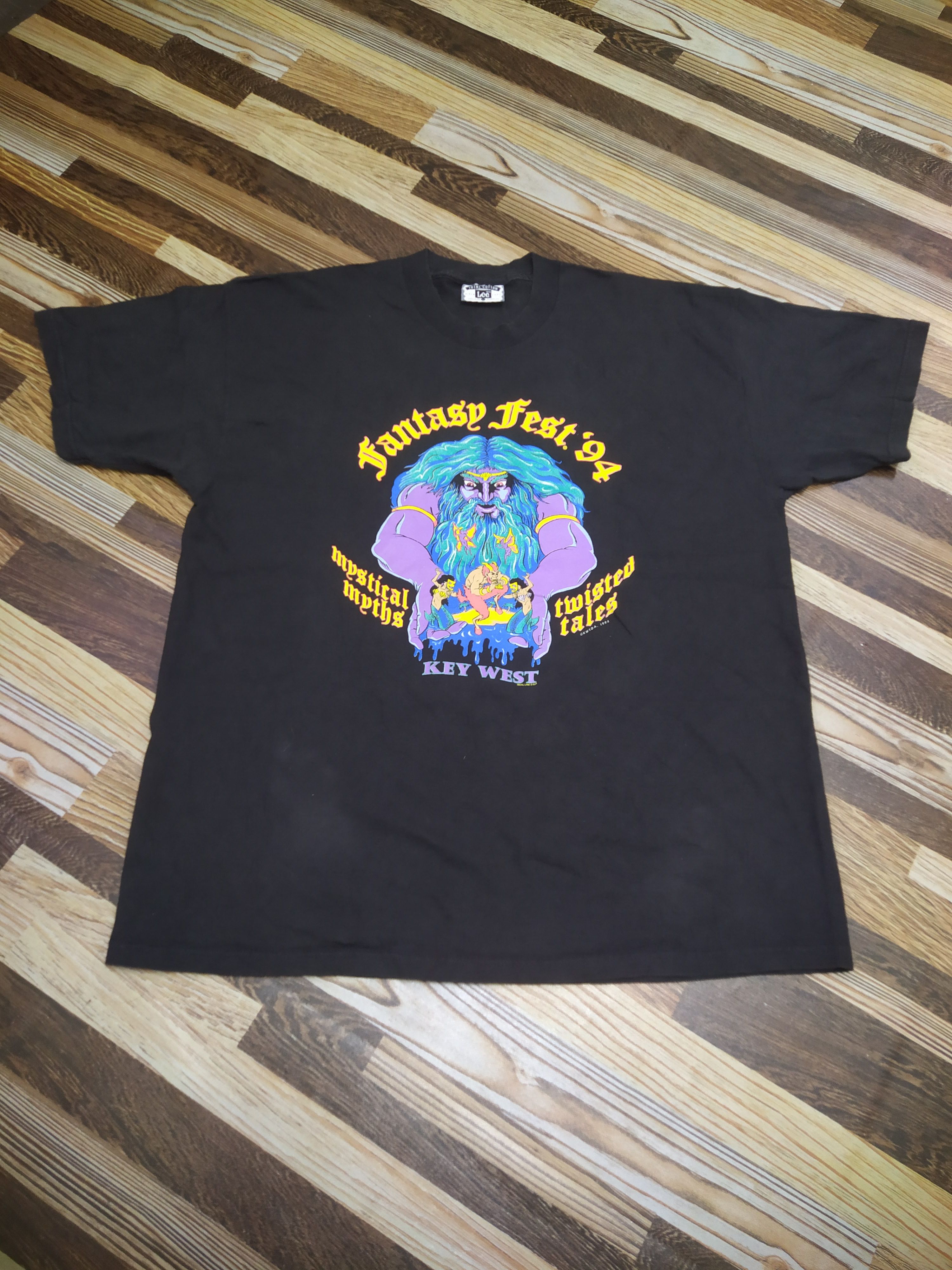 Lee Vintage 1994 Fantasy Fest Key West T-Shirt Lee 90s Size US XL / EU 56 / 4 - 9 Thumbnail