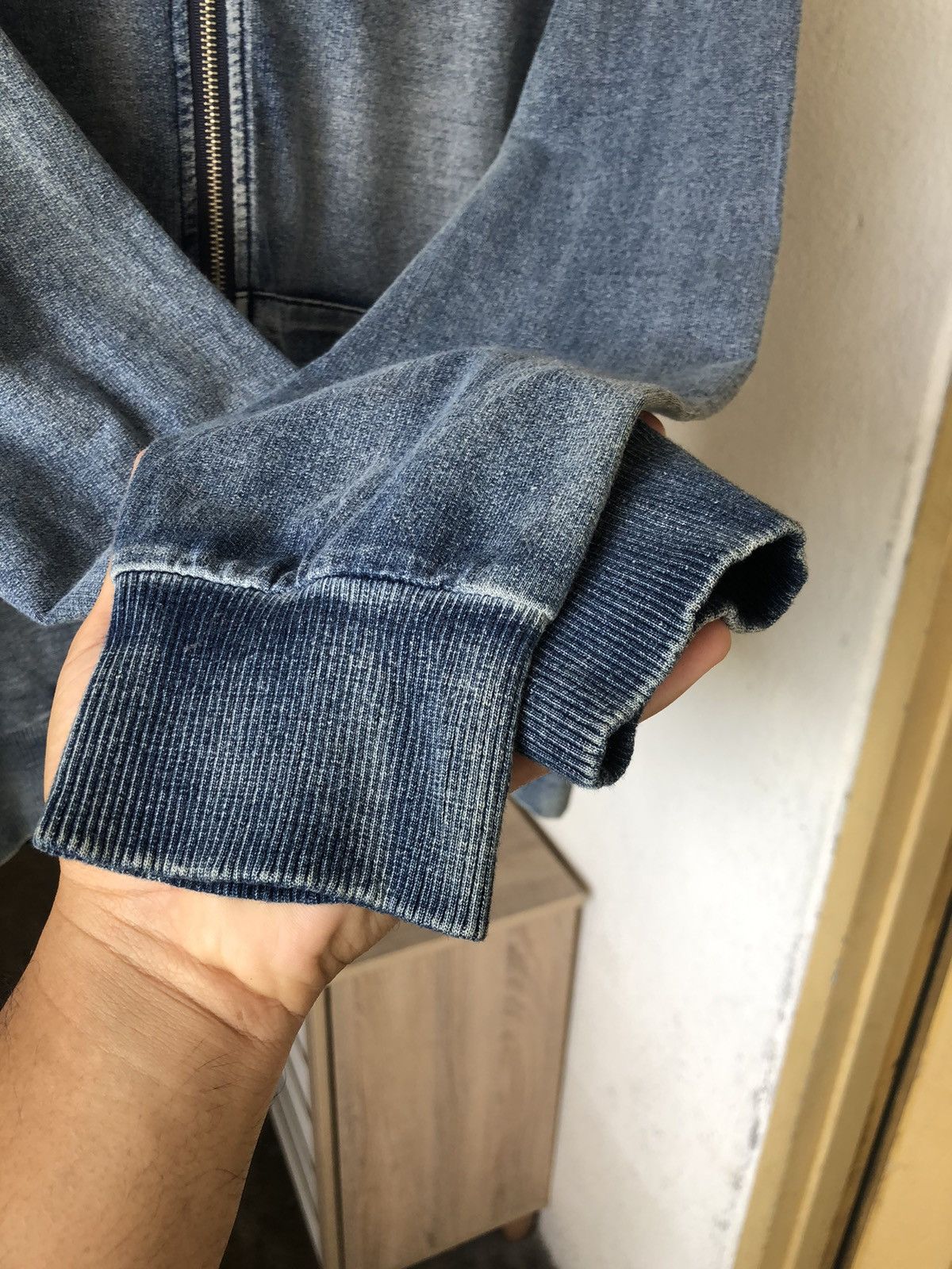 Japanese Brand Rare❗️Baycrest Faded Blue Jeans Style Sweater Hoodie Size US L / EU 52-54 / 3 - 9 Thumbnail