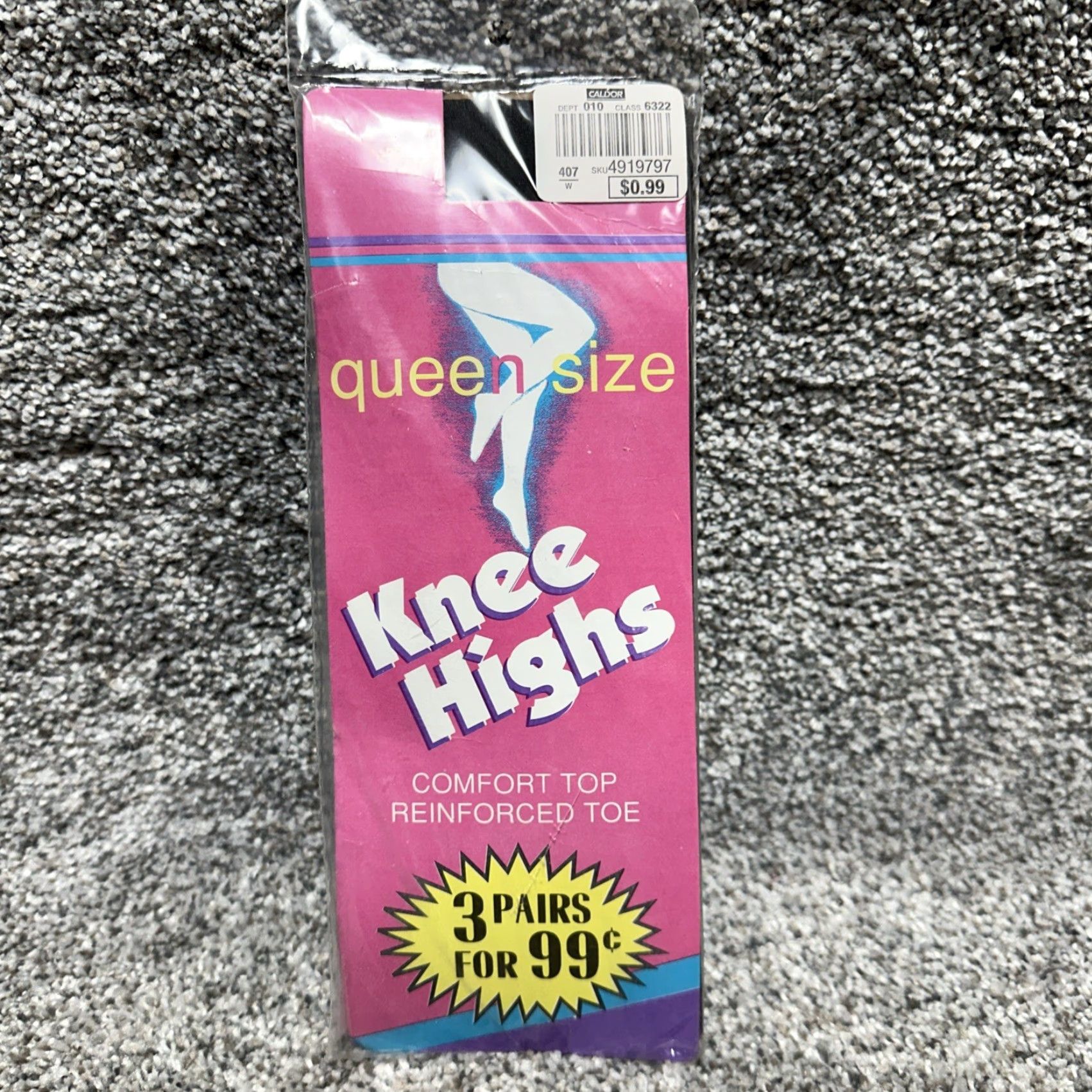 Vintage VINTAGE Knee High Stockings 8.5-12 Queen Nylon 1960s 1970s Original, New in Packages, Lot of Stockings, Queen Regular, Unknown Brand Size ONE SIZE - 6 Thumbnail