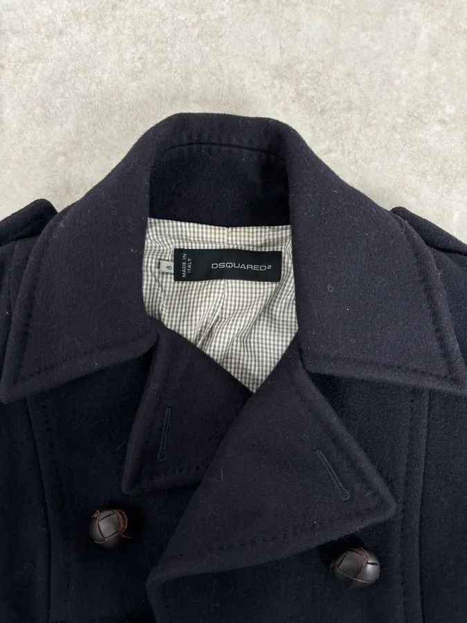 Dsquared2 AW2009 Dsquared2 Dark Classy Caban Wool Coat Size S / US 4 / IT 40 - 5 Thumbnail