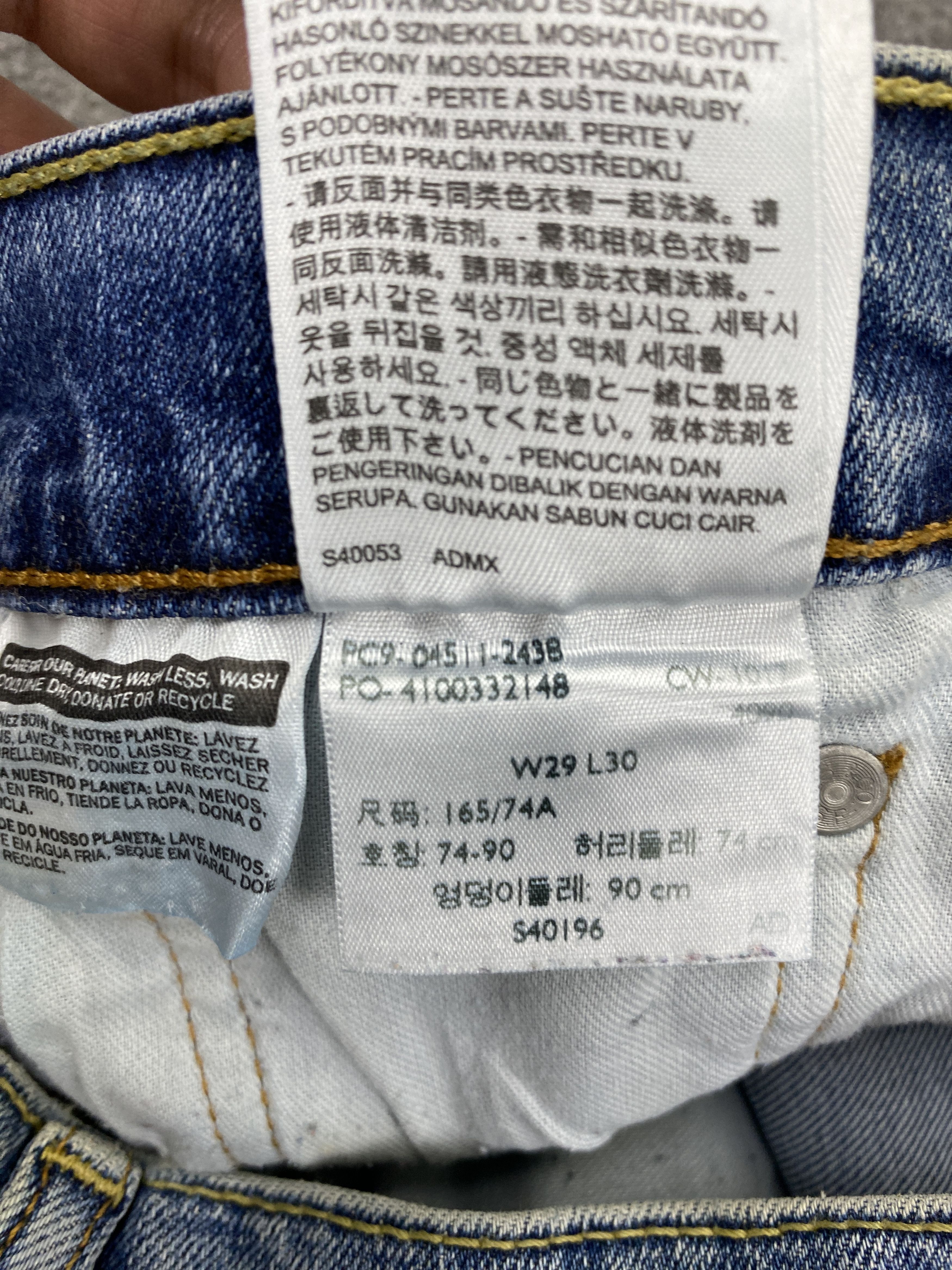 Levi's Vintage Distressed Levis 511 Faded Blue Jeans S0033 28x29 Size US 28 / EU 44 - 9 Thumbnail