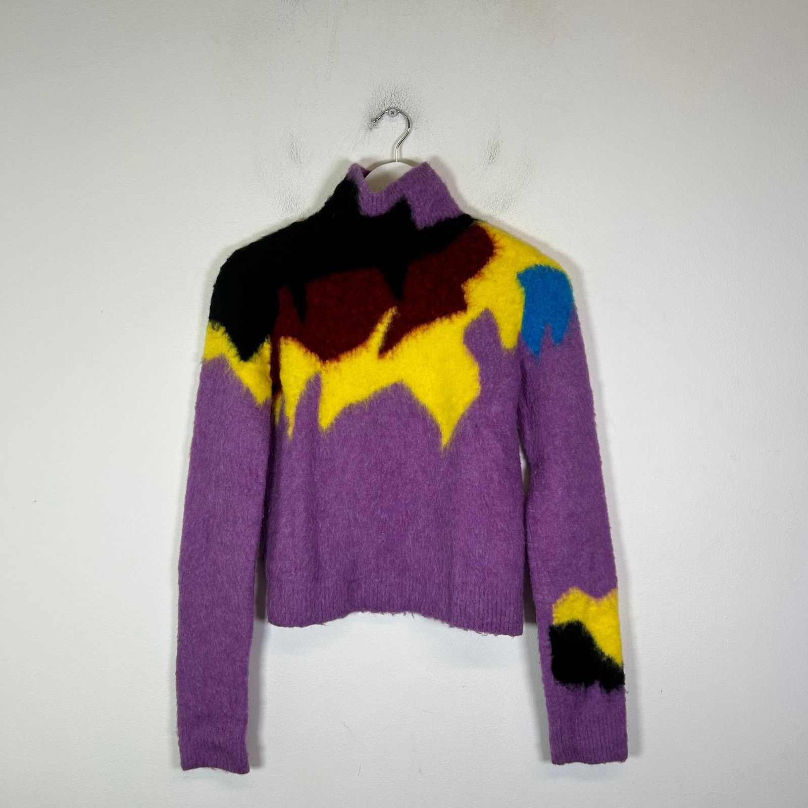 Loewe Loewe Multicolor High-Neck Intarsia Knit Sweater Size XS Size XS / US 0-2 / IT 36-38 - 1 Thumbnail