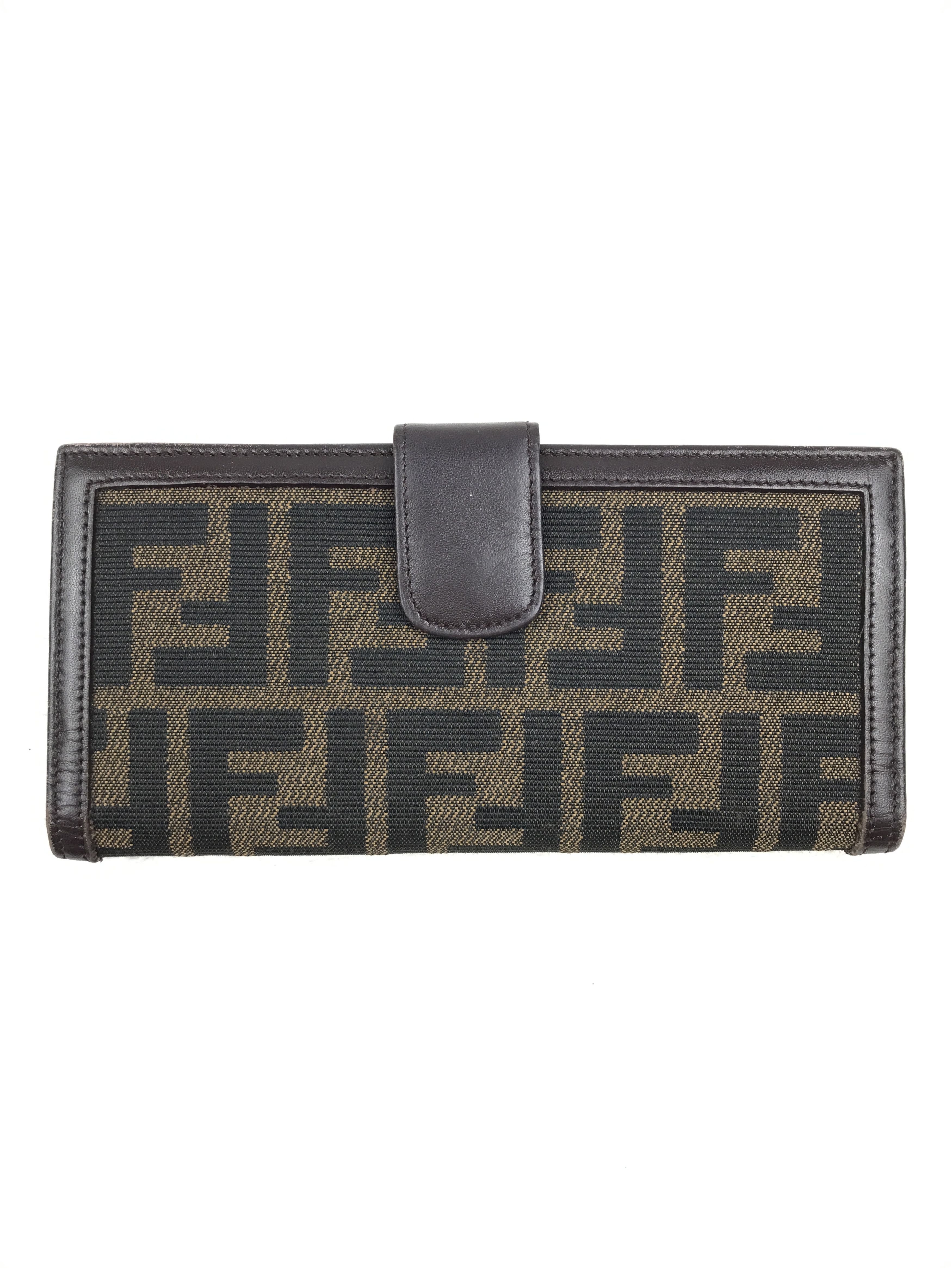 Fendi Zucca Bifold Long Wallet