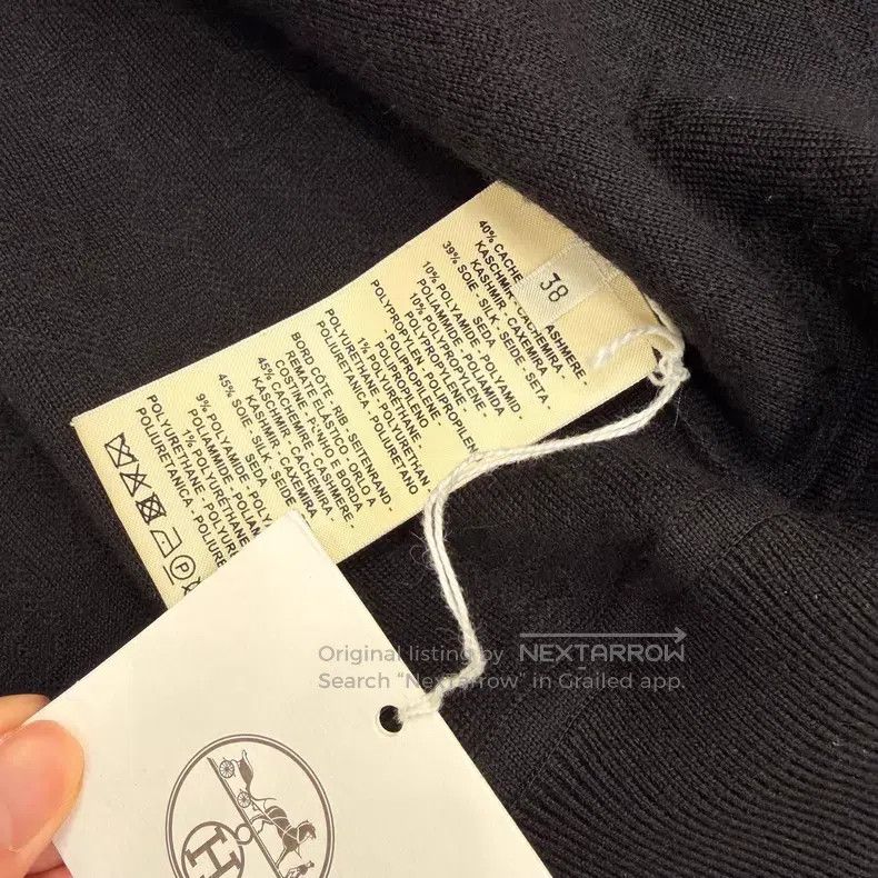 Hermes Hermes Black Full Print Cashmere Silk Open Cardigan Jacket Size XS / US 0-2 / IT 36-38 - 4 Thumbnail