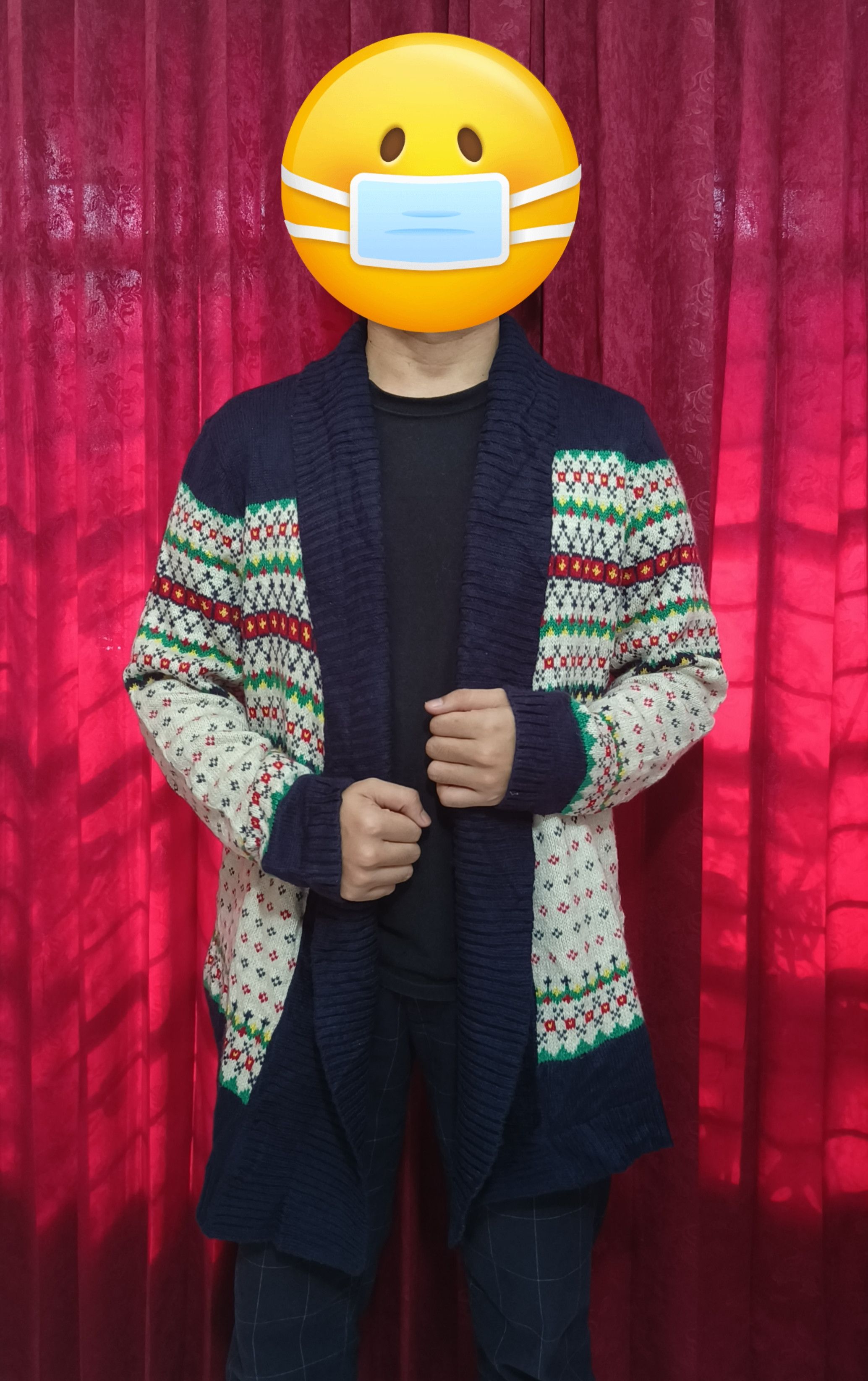 Other Vintage TALBOTS Aztec Ethnic Motifs Knit Long Outer Sweater Size US L / EU 52-54 / 3 - 7 Thumbnail