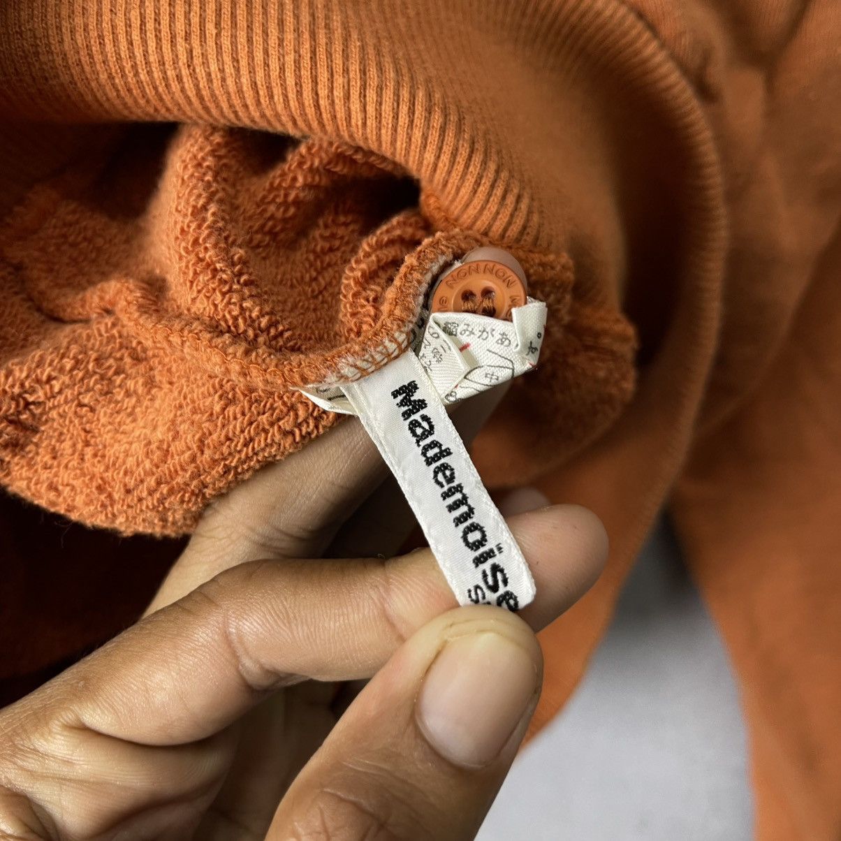 Mademoiselle Non Non Vintage Mademoiselle NON NON Sports Orange Button Cardigan Size M / US 6-8 / IT 42-44 - 8 Thumbnail