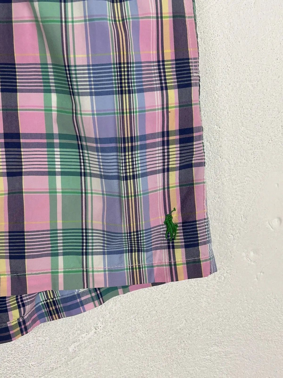 Polo Ralph Lauren Vintage Polo By Ralph Lauren Swimwear Checkered Shorts Size US 30 / EU 46 - 2 Thumbnail
