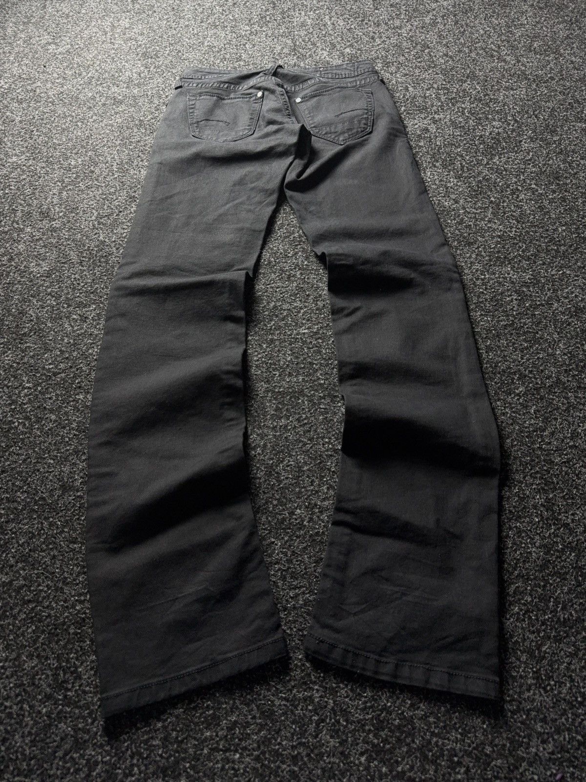 G-Star Y2K 00s G-STAR RAW R. Straight Tapered Jeans Washed Black Size 26" / US 2 / IT 38 - 8 Thumbnail