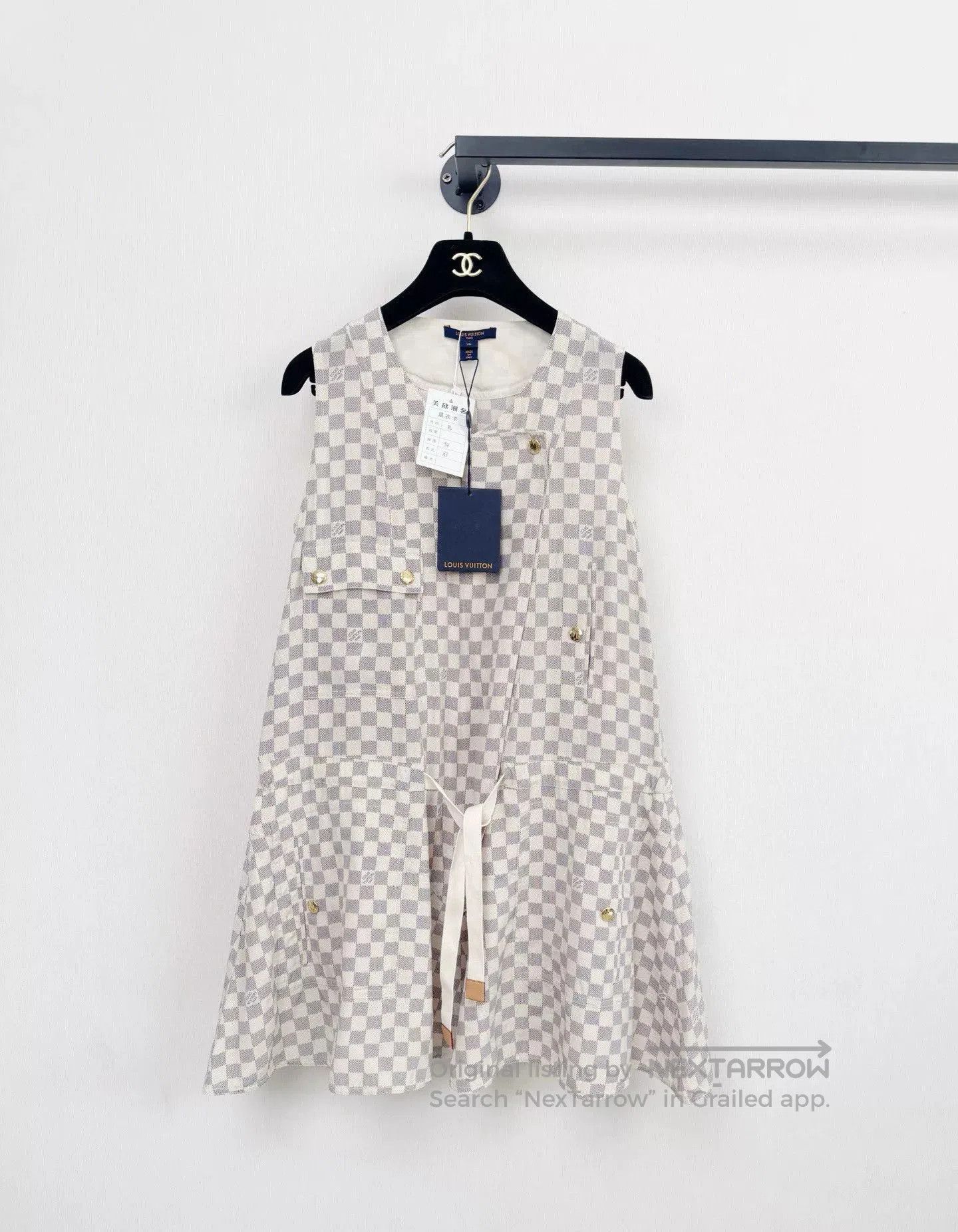 Louis Vuitton Louis Vuitton New Checkered Sleeveless Dress. Size US S / EU 44-46 / 1 - 1 Thumbnail