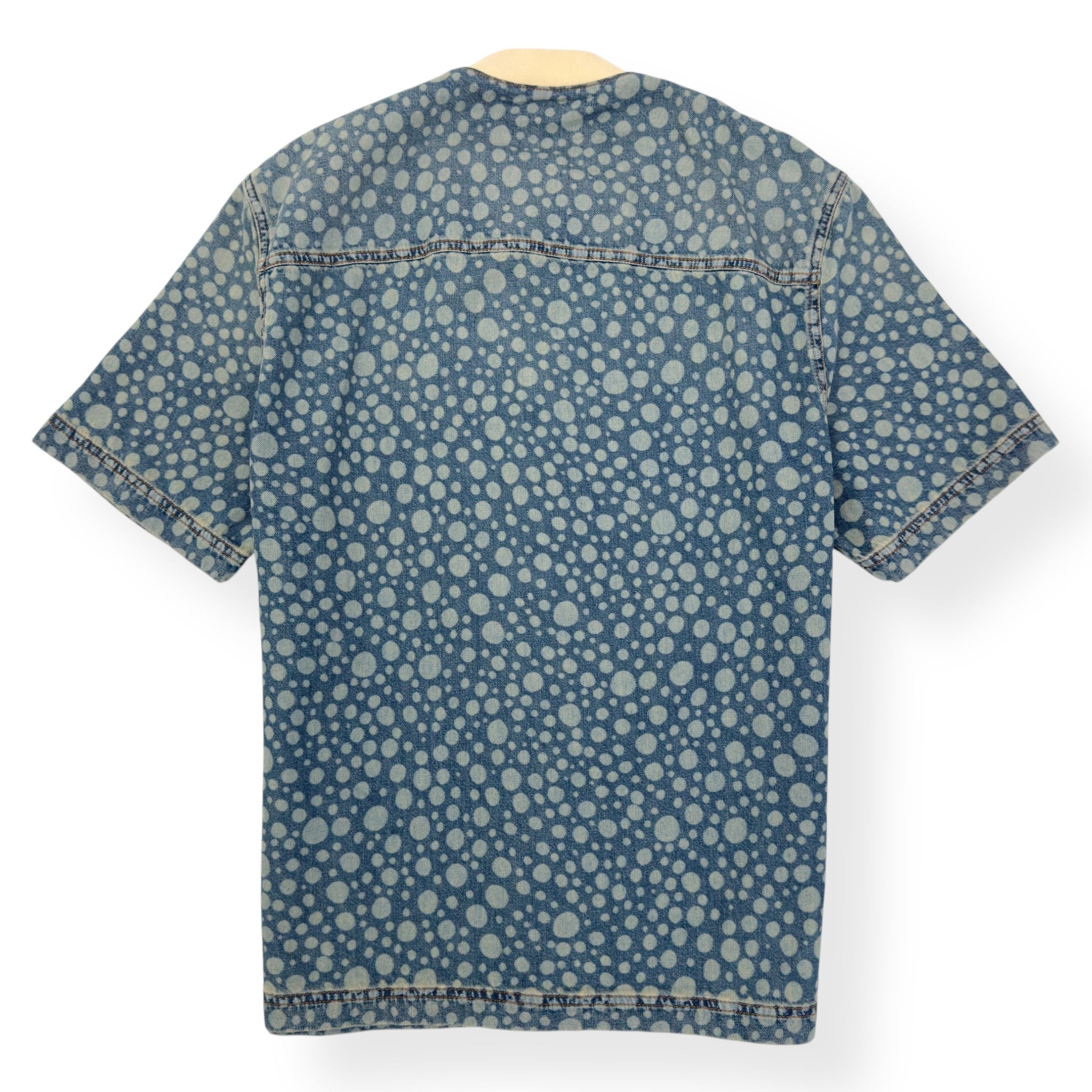 Louis Vuitton LOUIS VUITTON X YAYOI KUSAMA BASEBALL SHIRT BLUE / WHITE L Size US L / EU 52-54 / 3 - 3 Thumbnail