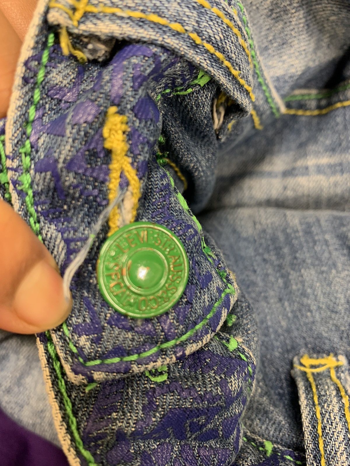 CLOT × Levi's × Medicom Toy RARE LEVIS CLOT BEARBRICK DISTRESSED JEANS Size US 32 / EU 48 - 10 Thumbnail