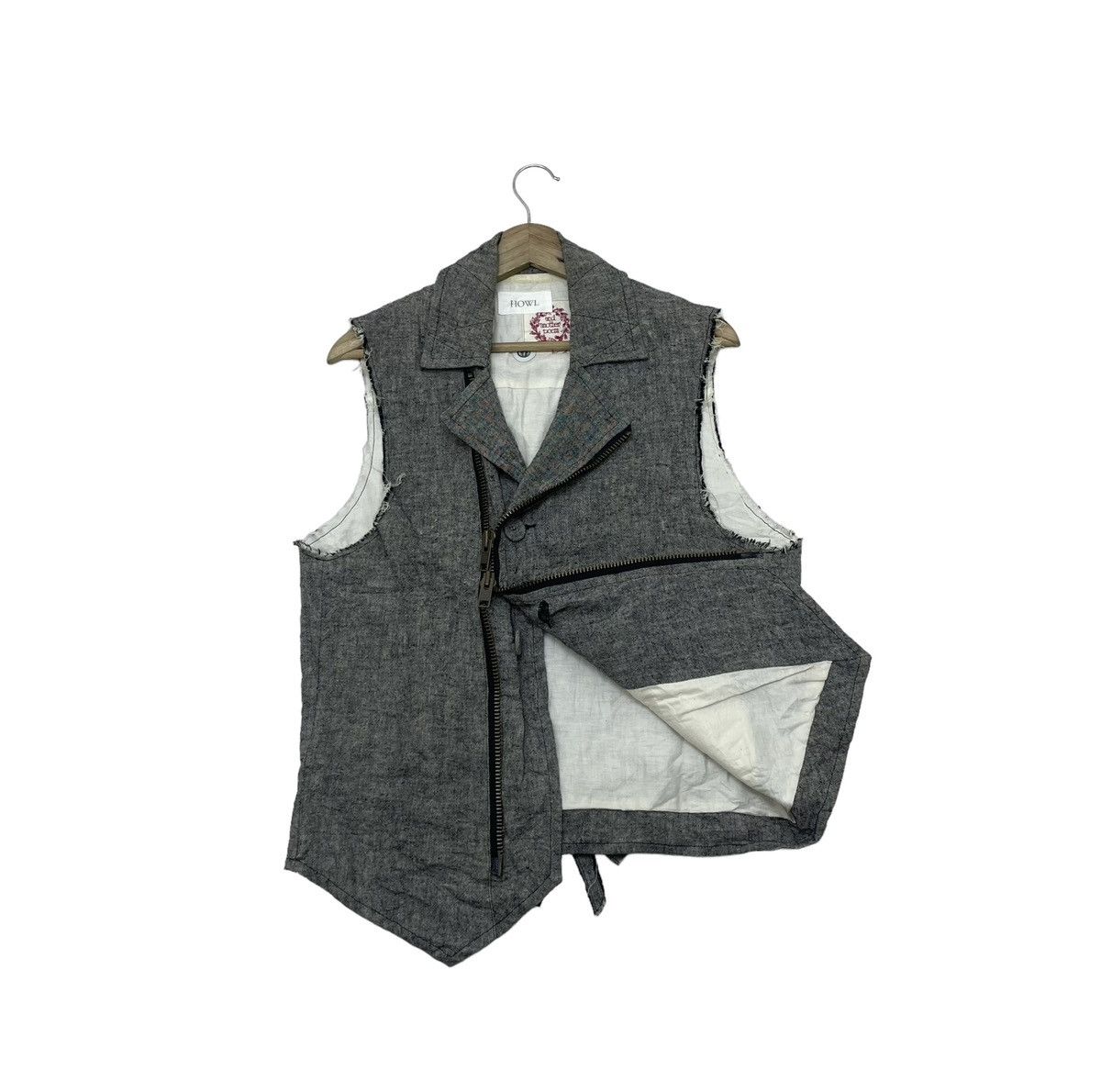 Japanese Brand 🗣️Japanese Brand Howl Distressed Punk Vest Jacket Sleeveless Size US M / EU 48-50 / 2 - 1 Thumbnail