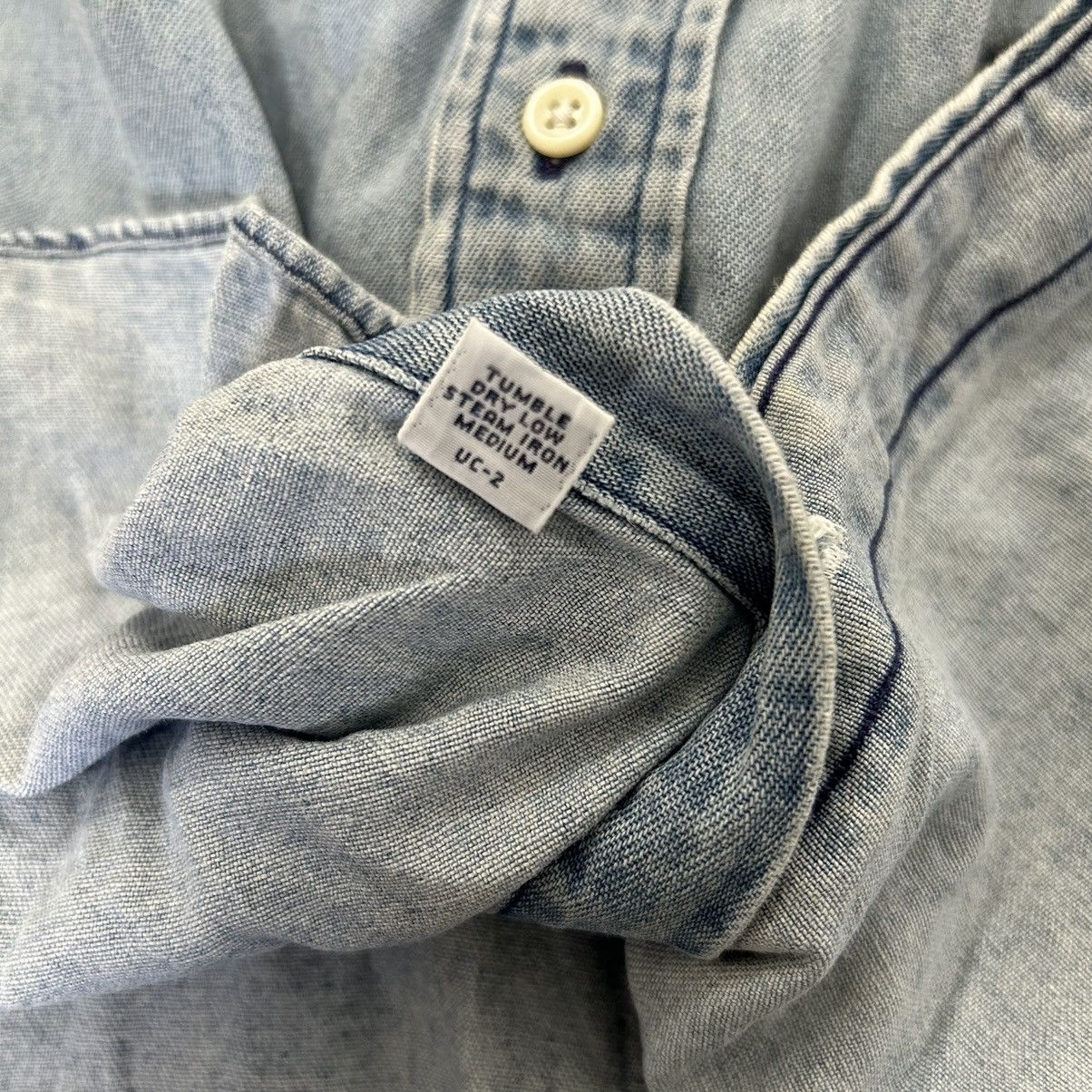 Ralph Lauren Vintage Ralph Lauren Distressed Denim Long Sleeve Shirt Size US M / EU 48-50 / 2 - 13 Thumbnail