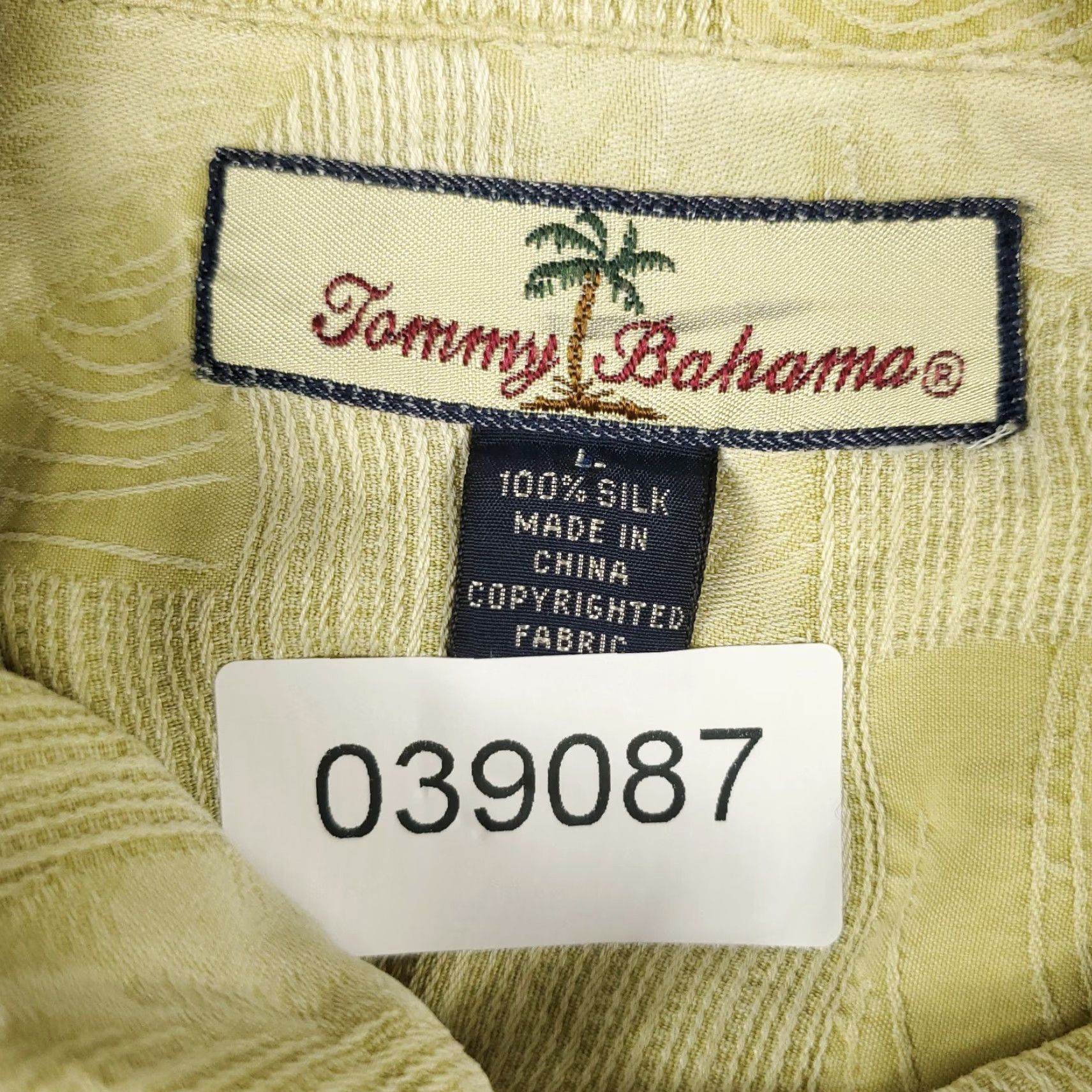 Tommy Bahama Tommy Bahama Hawaiian Shirt Mens Large Yellow Floral Button Up Short Sleeve Size US L / EU 52-54 / 3 - 6 Thumbnail