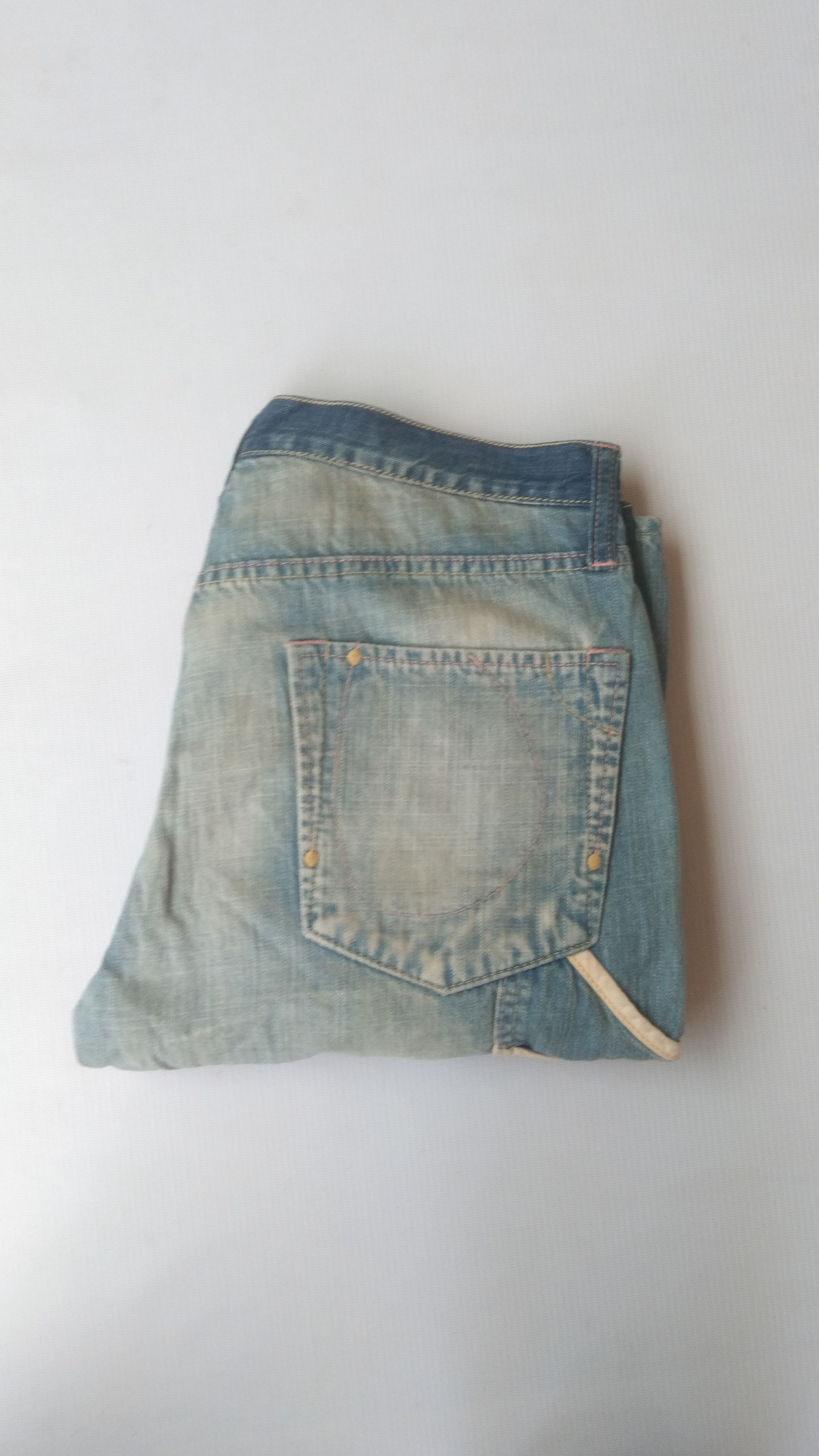 Alexander Lee Chang × Japanese Brand Alexander lee chang 2 tone blue denim jeans Size 29" - 10 Thumbnail