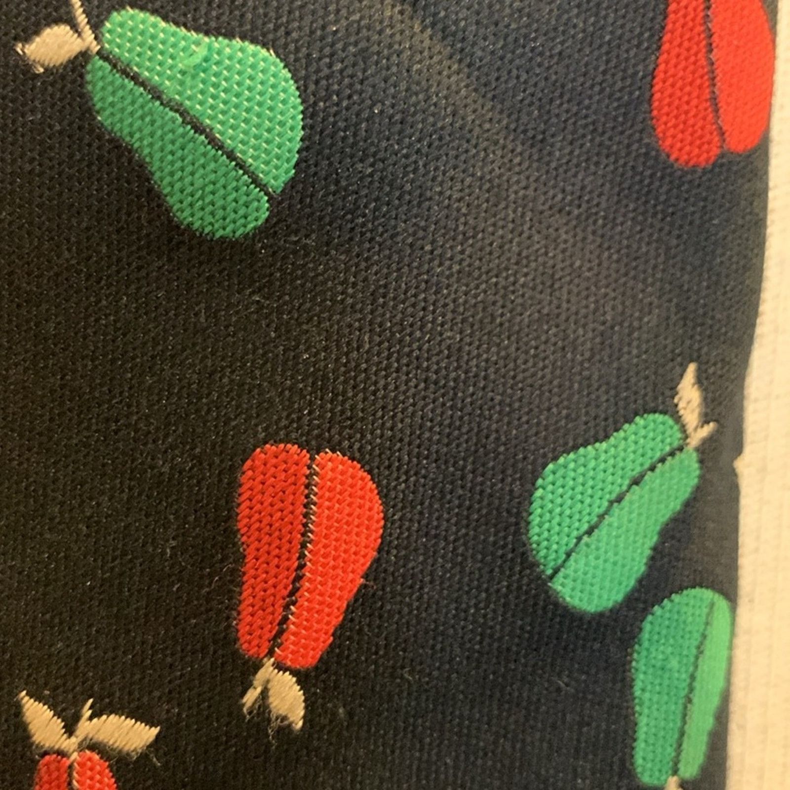 YSL Yves St Laurent 70's-80’s graphic pears super wide tie