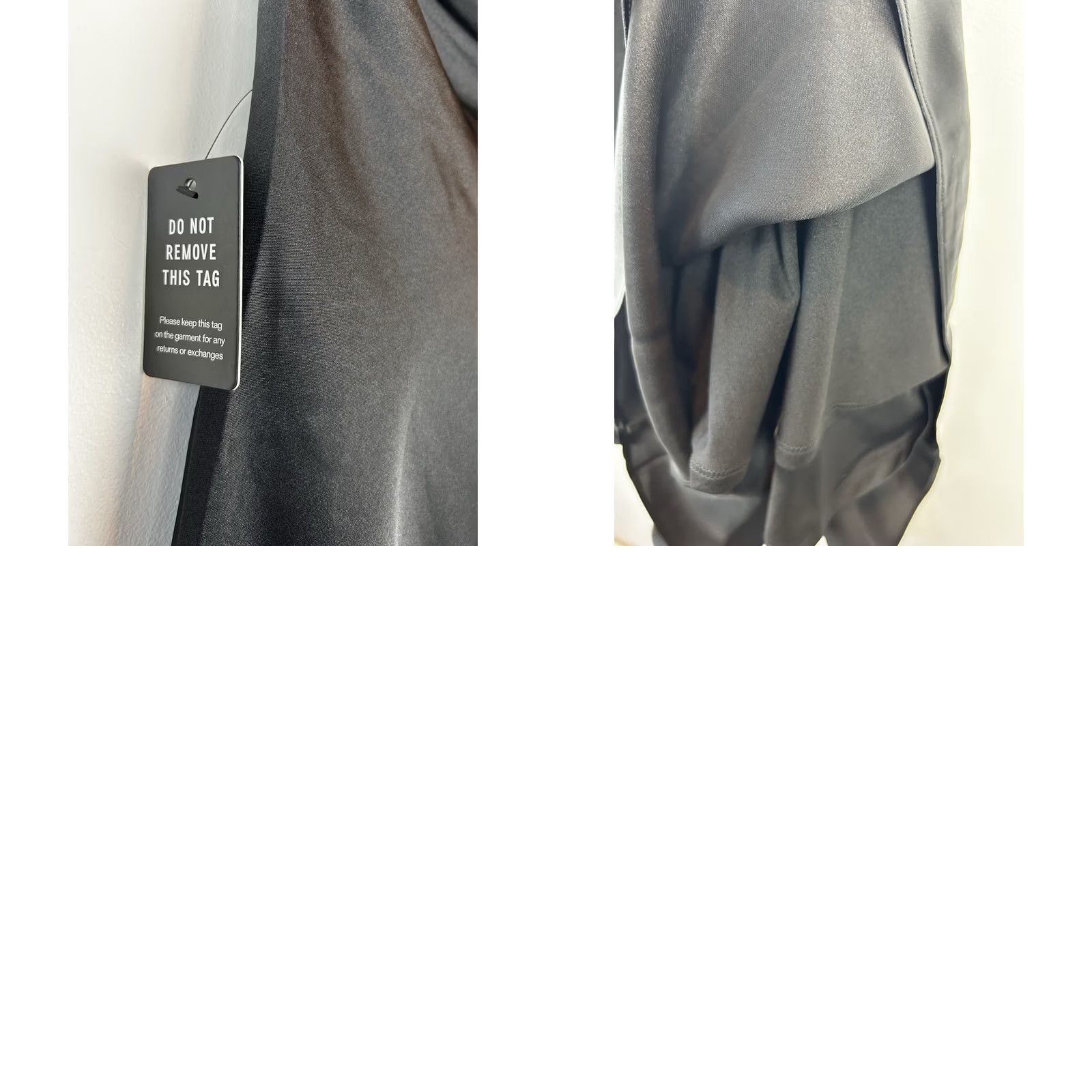 Express VINTAGE Express Slip Dress Womens S Strapless Black Satin Midi Event Evening Cocktail Size S / US 4 / IT 40 - 8 Thumbnail