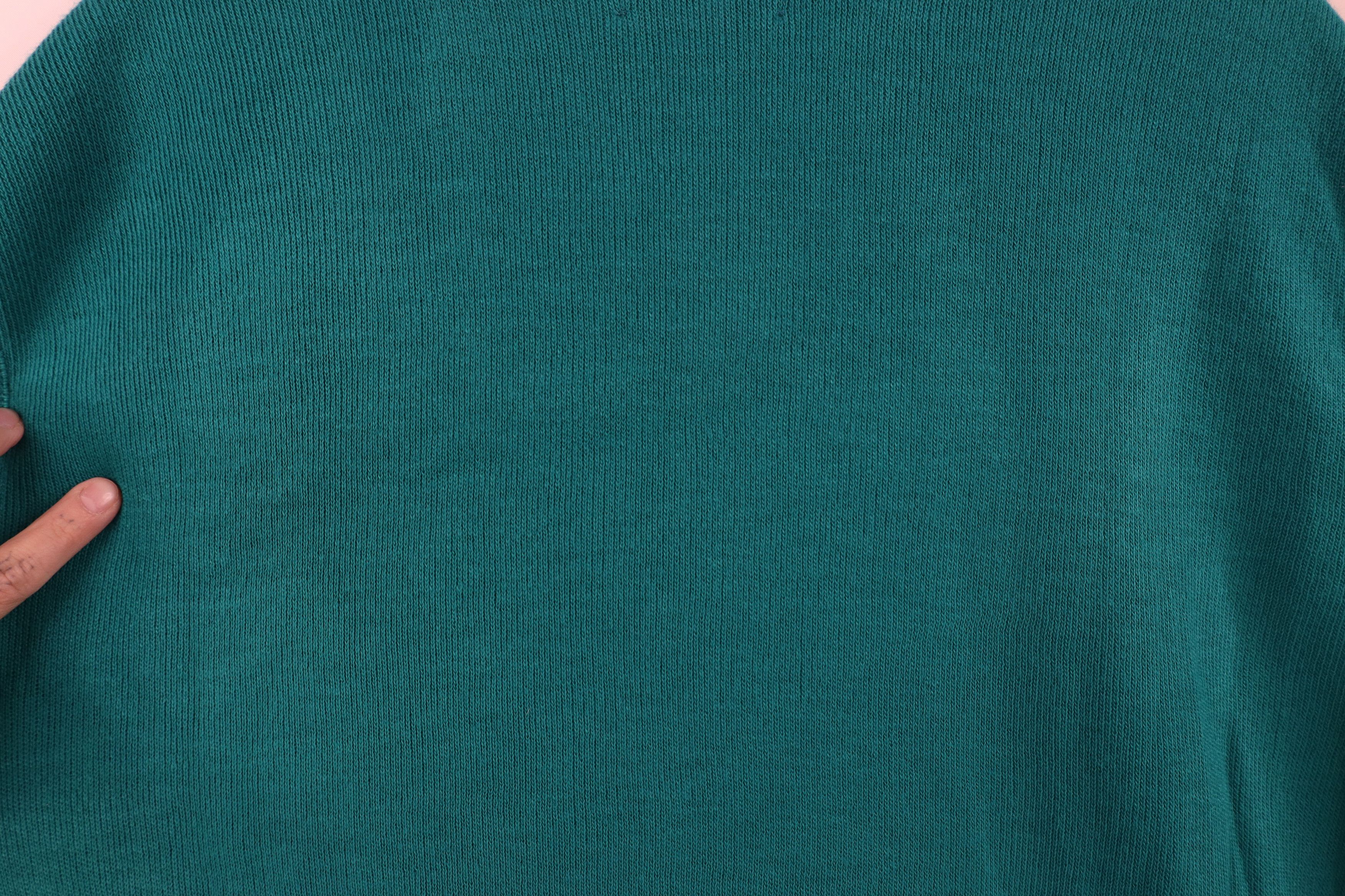 Vintage Vintage 90s Streetwear Knit V-Neck Sweater Vest Teal USA Size US XXL / EU 58 / 5 - 8 Thumbnail