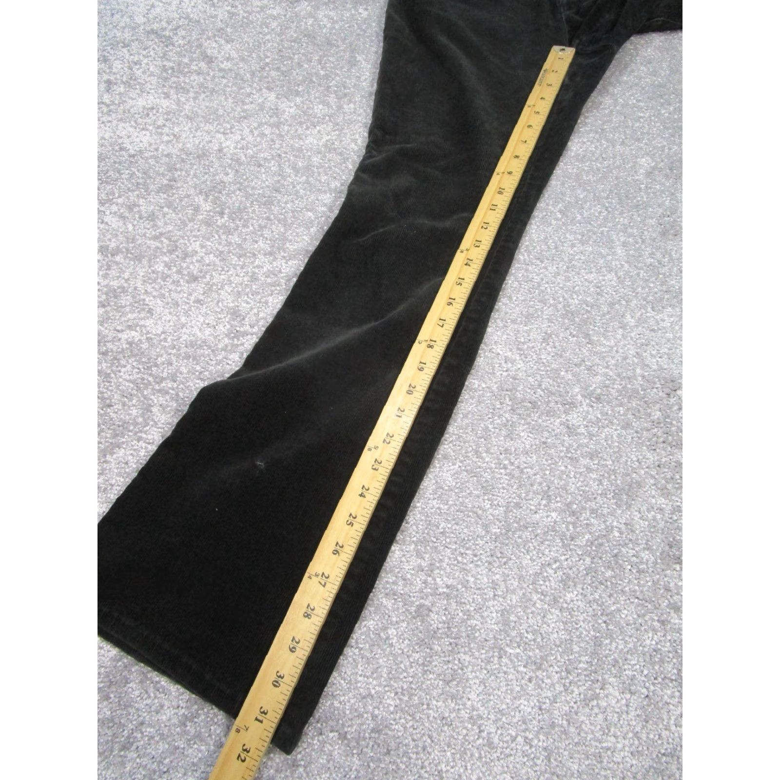 Ralph Lauren VINTAGE Ralph Lauren Pants Womens 4 Black Corduroy Bootcut Chino 90s Dressy Size 27" / US 4 / IT 40 - 3 Thumbnail