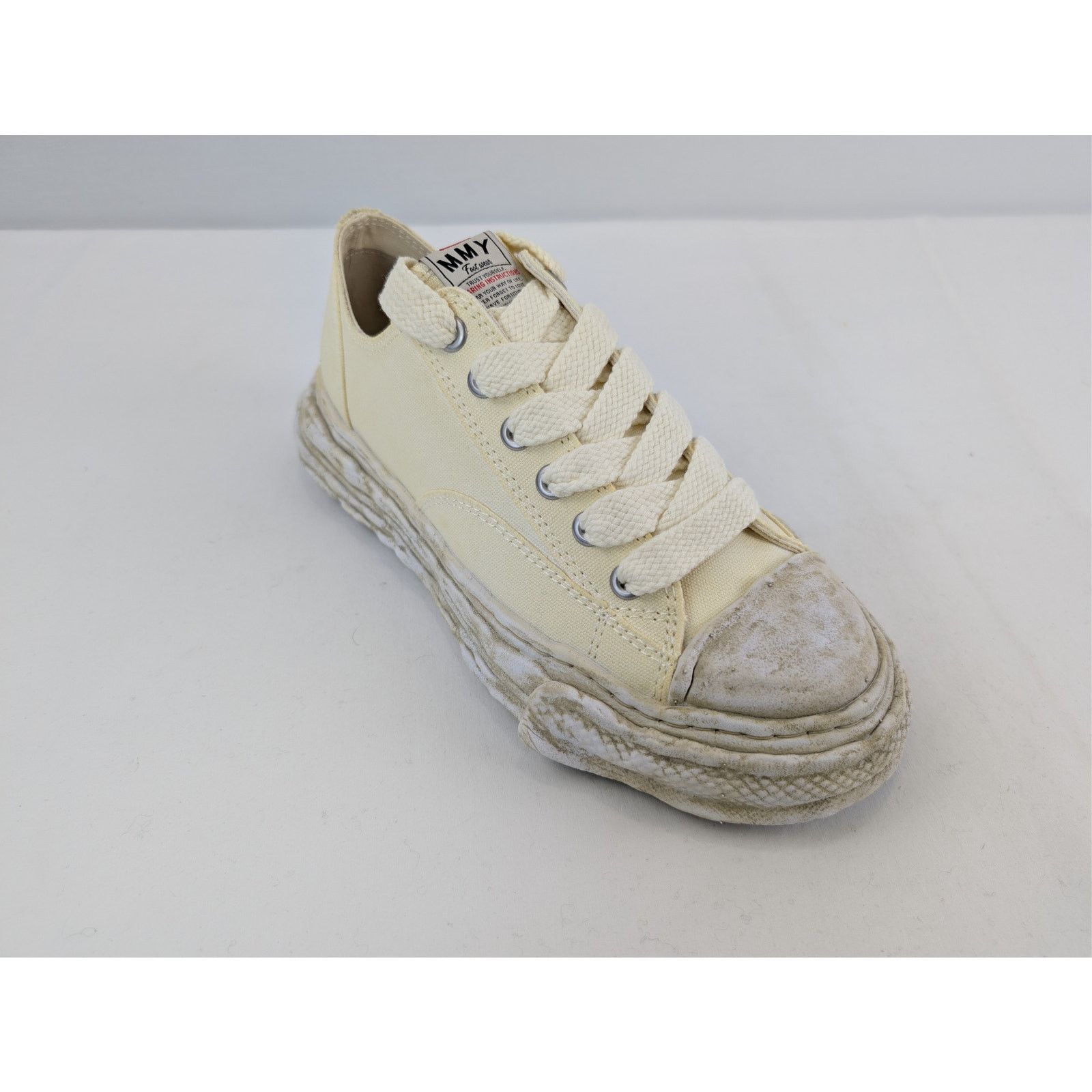 Maison MIHARA YASUHIRO o1rshd1 Peterson 23 OG Sole Canvas Low-Top Sneaker in White Size US 8 / EU 41 - 3 Thumbnail
