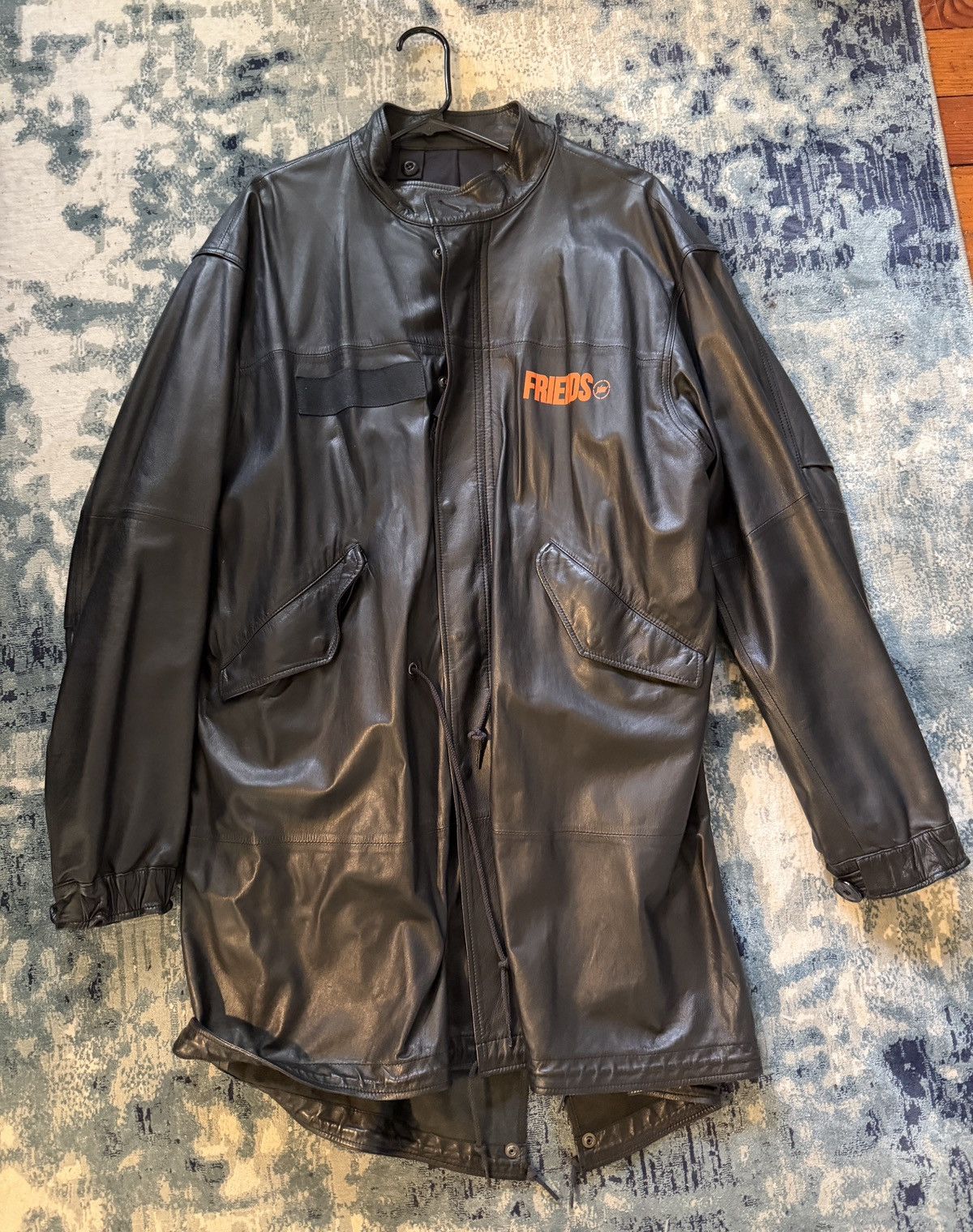 Vlone Vlone x Fragment Leather Parka Size US M / EU 48-50 / 2 - 2 Thumbnail