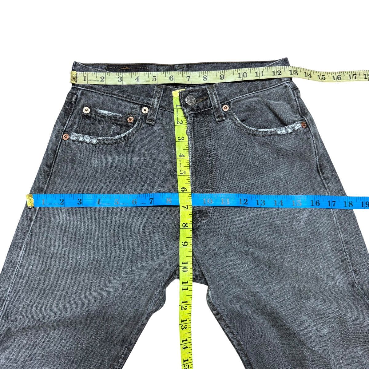 Levi's Vintage Levis 501 Charcoal Jeans Size 26" / US 2 / IT 38 - 15 Thumbnail